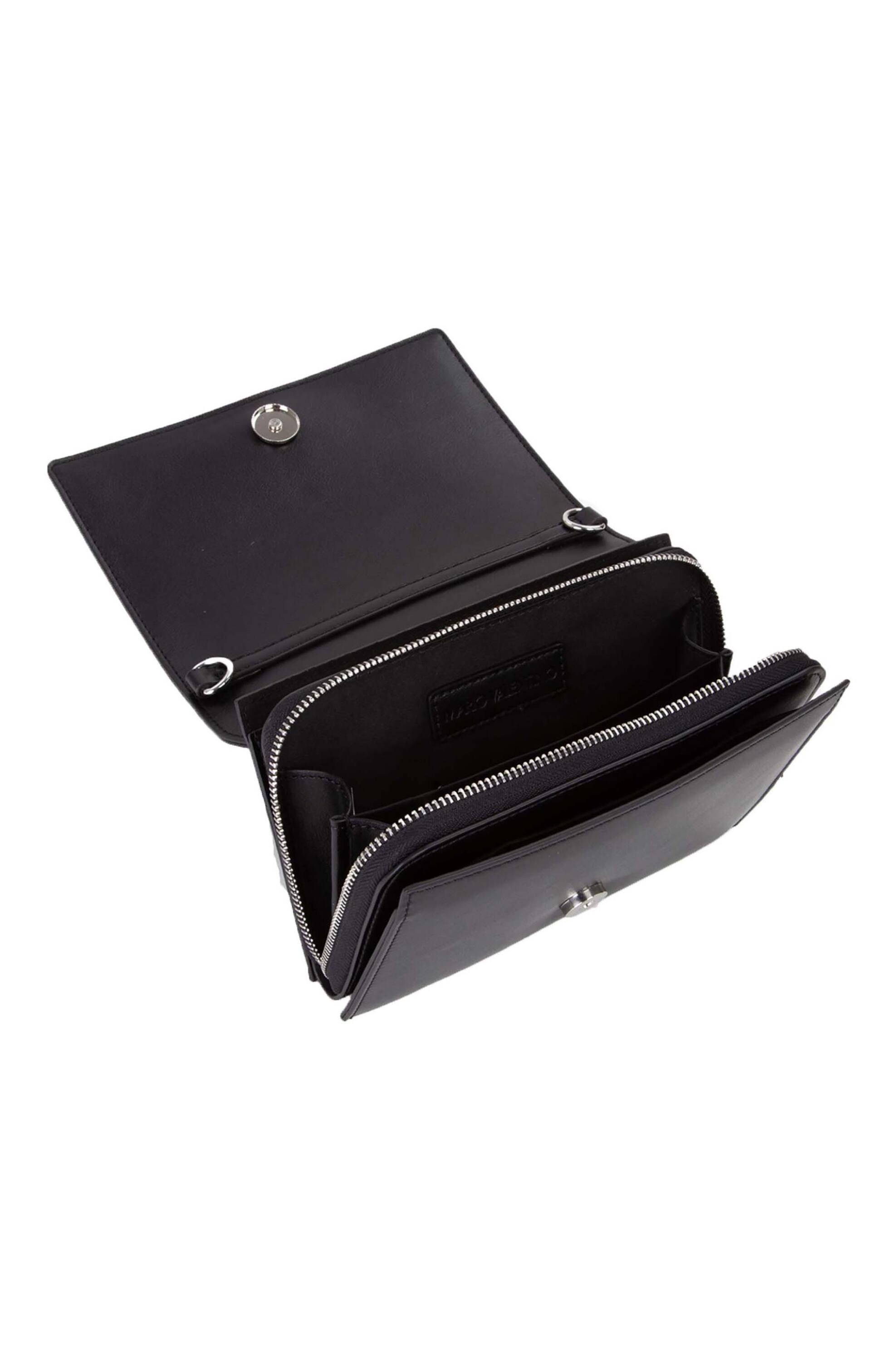 Valentino Γυναικεία Τσάντα Crossbody με Μεταλλικό Λογότυπο Ember - 73Lvbs9Ie17 Emb Μαύρο