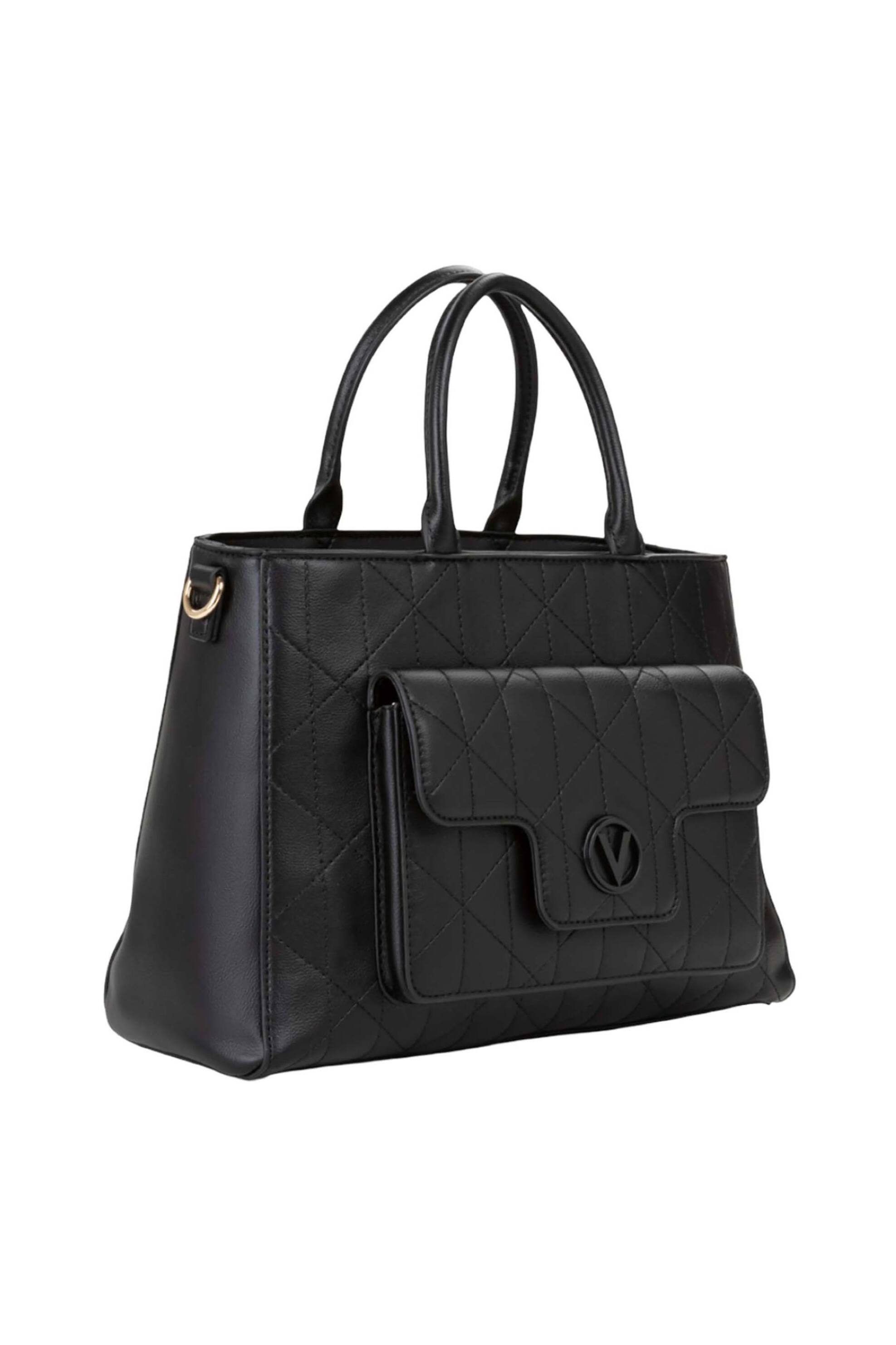 Valentino γυναικεία τσάντα shopper με διακοσμητικές ραφές και λογότυπο 