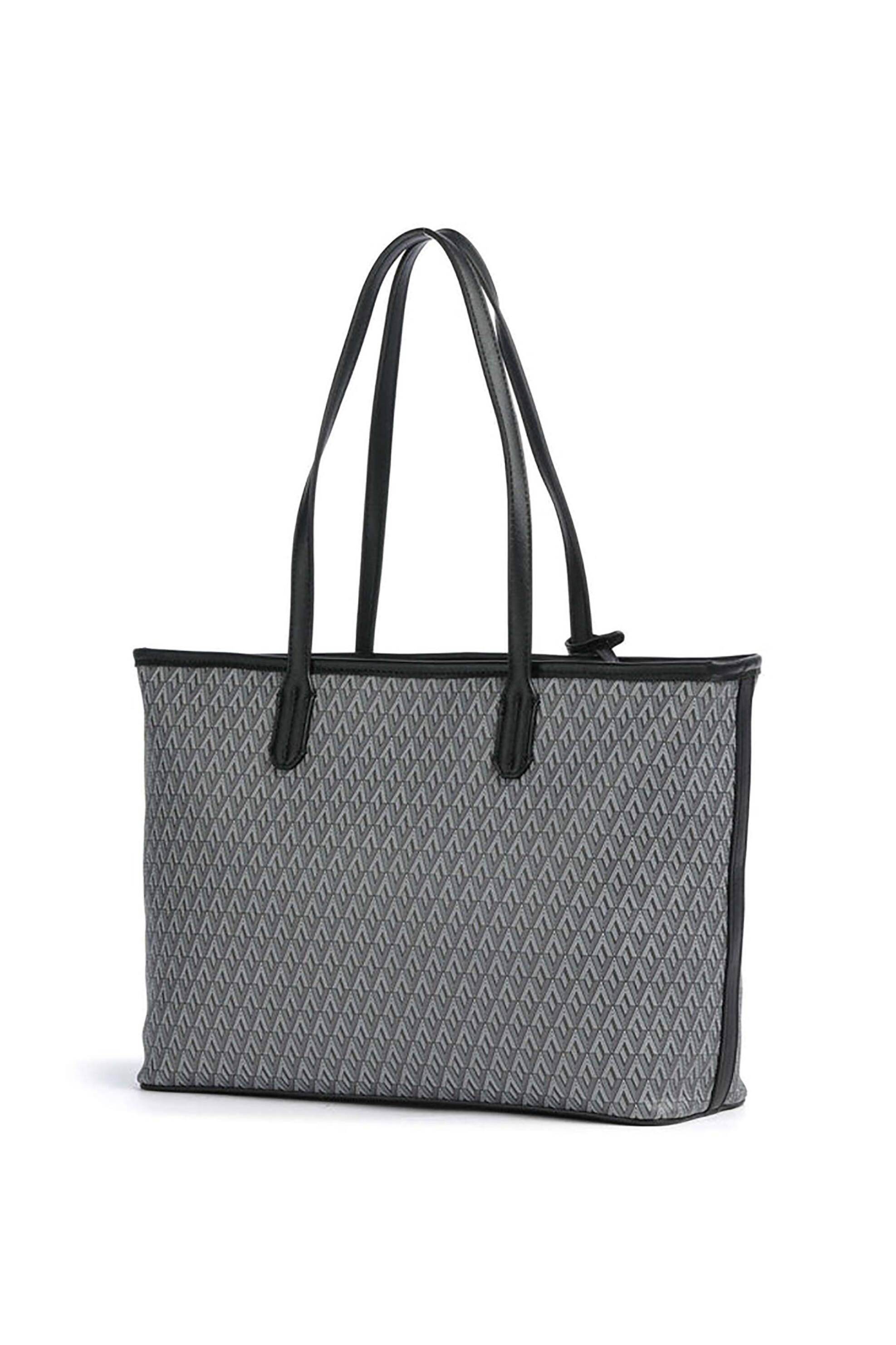 Valentino γυναικεία τσάντα tote με μεταλλικό λογότυπο και all-over logo print 