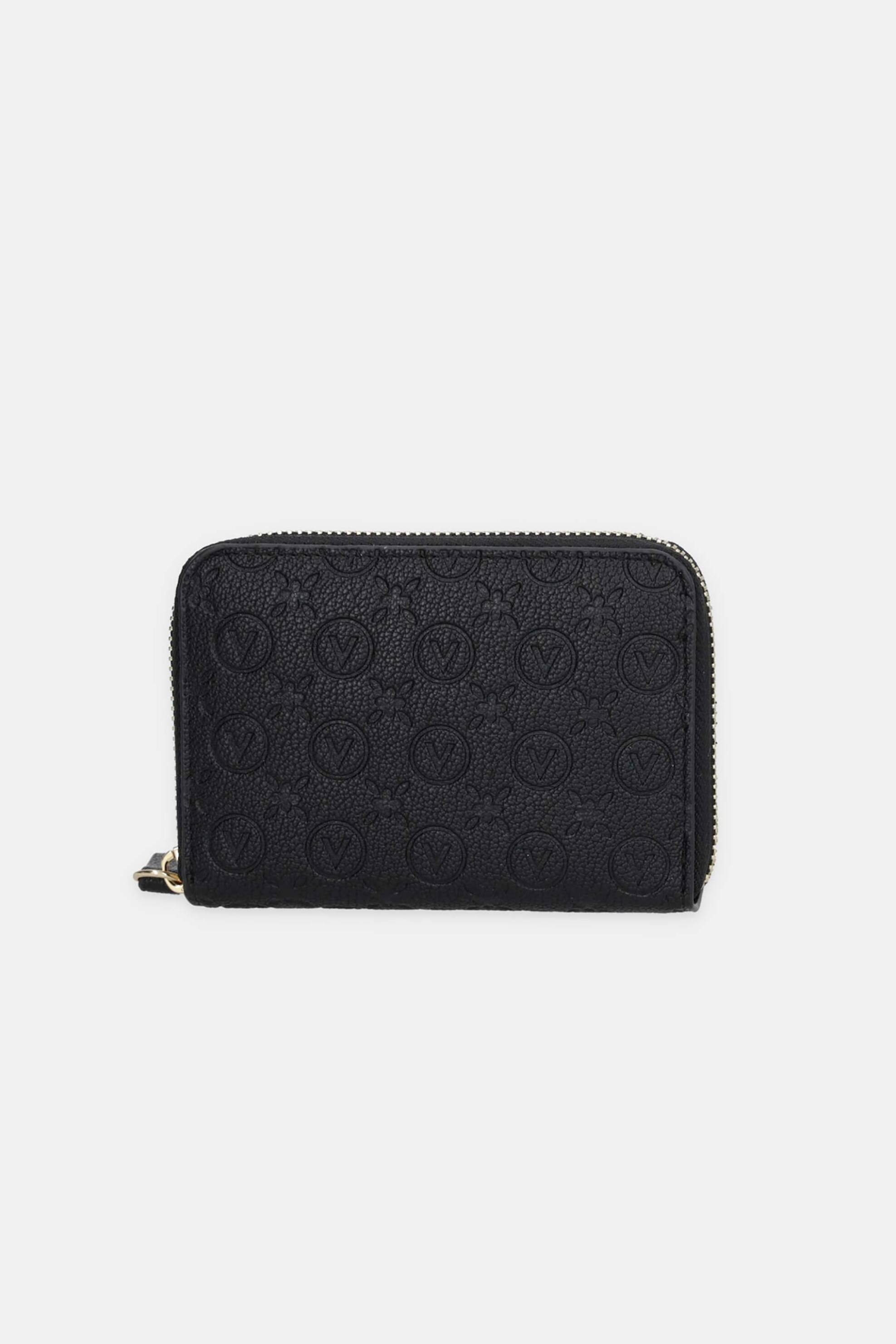 Valentino γυναικείο πορτοφόλι με ανάγλυφο λογότυπο "Samba Re" - 73LVPS8ZG137/SA Μαύρο