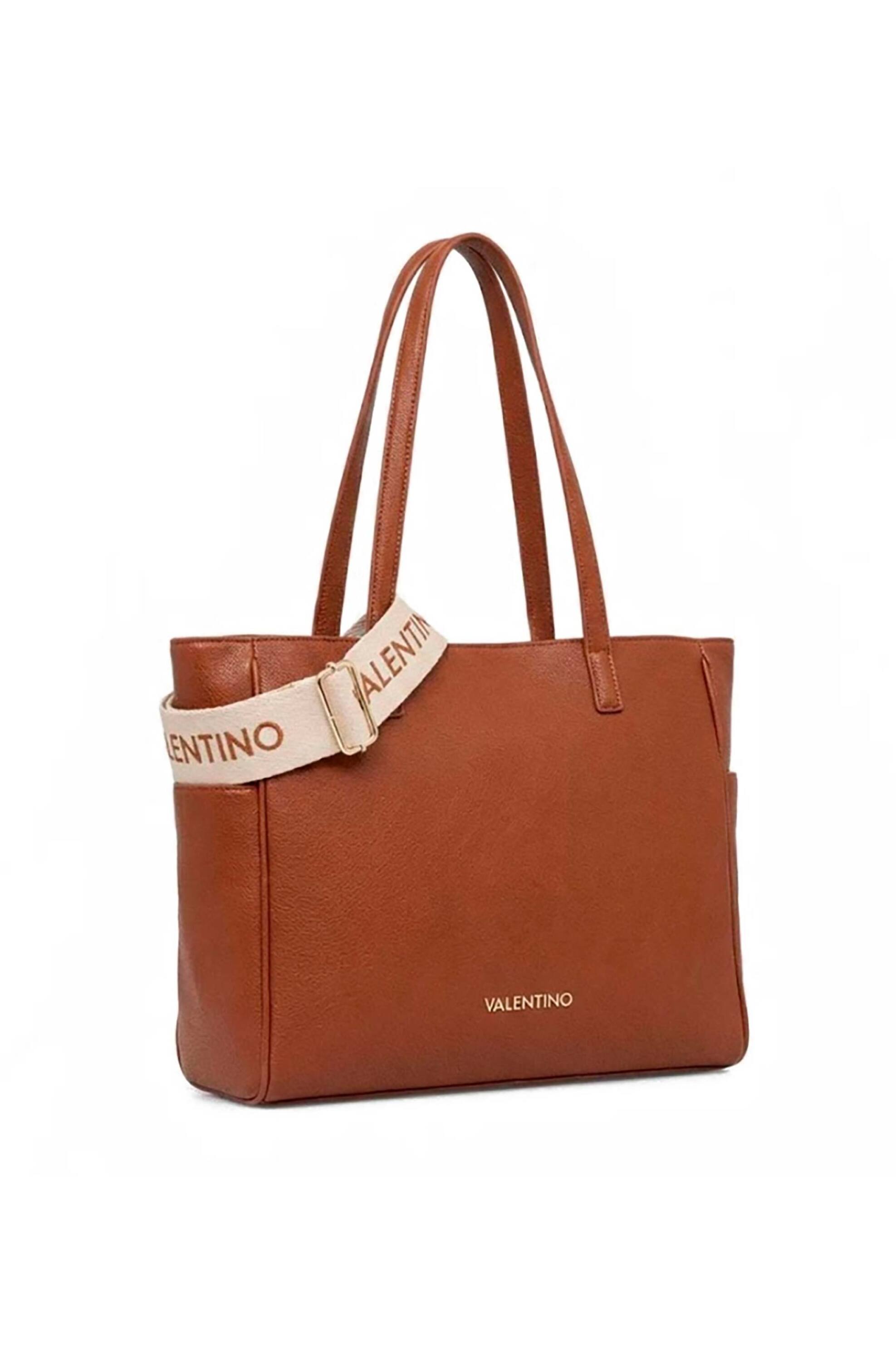Valentino γυναικεία τσάντα tote με μεταλλικό λογότυπο 