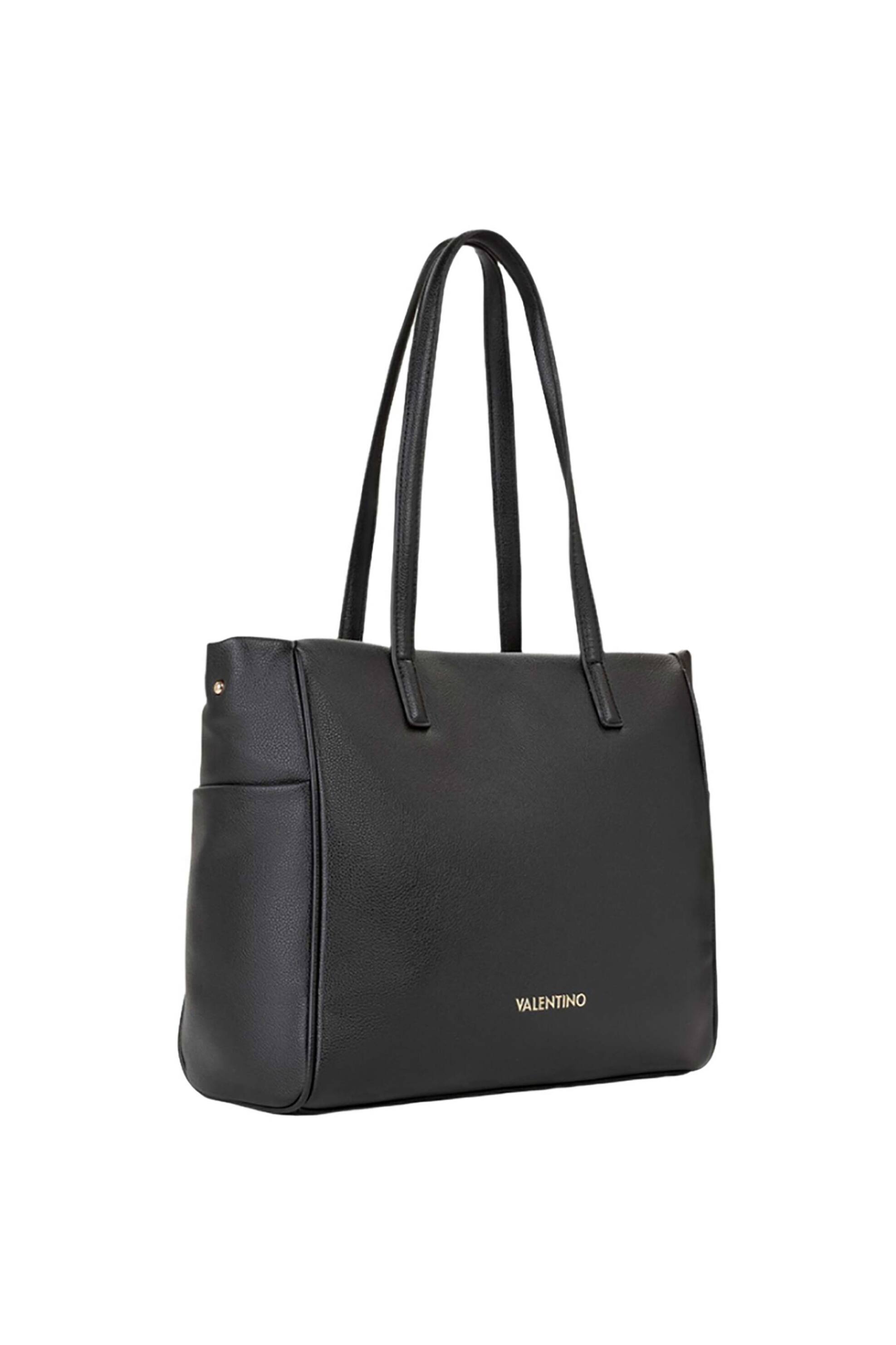 Valentino γυναικεία τσάντα tote με μεταλλικό λογότυπο 