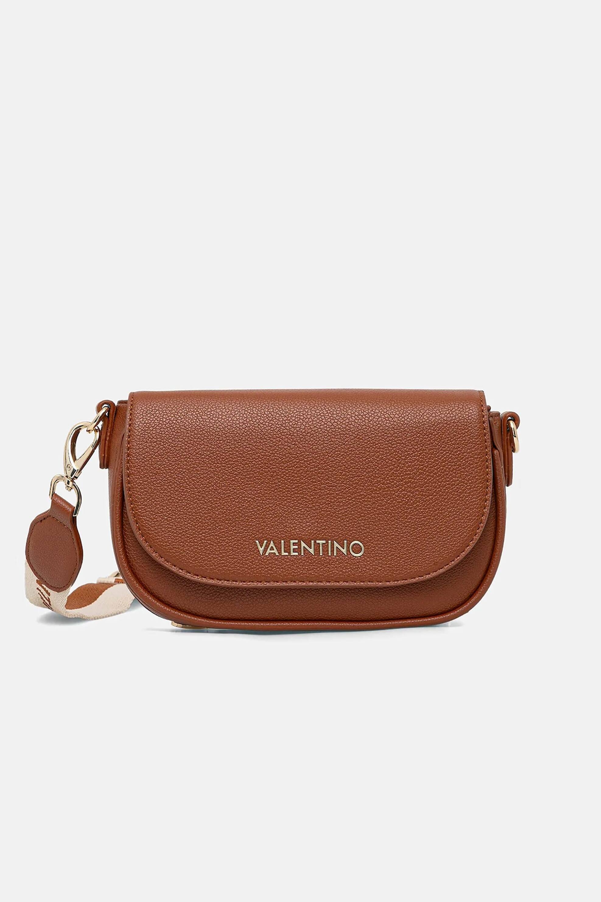 VALENTINO BY MARIO VALENTINO Valentino γυναικεία τσάντα crossbody με μεταλλικό λογότυπο 