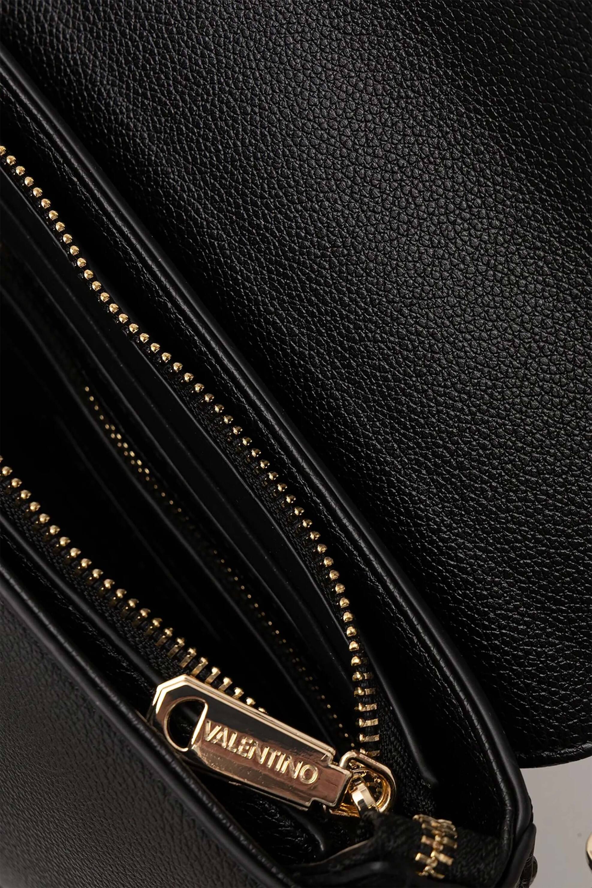 Valentino Γυναικεία Τσάντα Crossbody με Μεταλλικό Λογότυπο Doris Re - 73Lvbs9On09 Dor Μαύρο