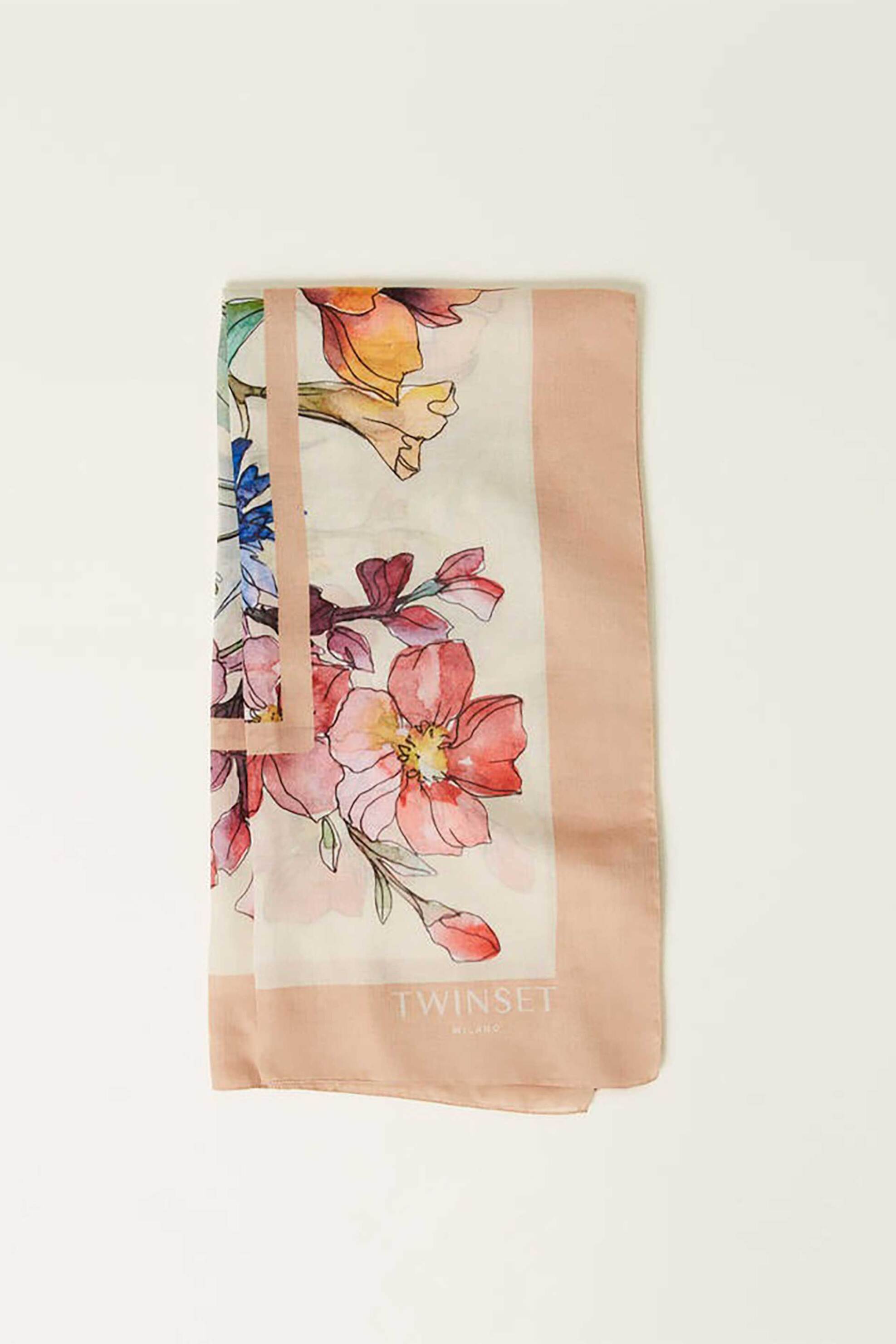 Twinset γυναικείο φουλάρι με print - 251TA4330 φωτογραφία