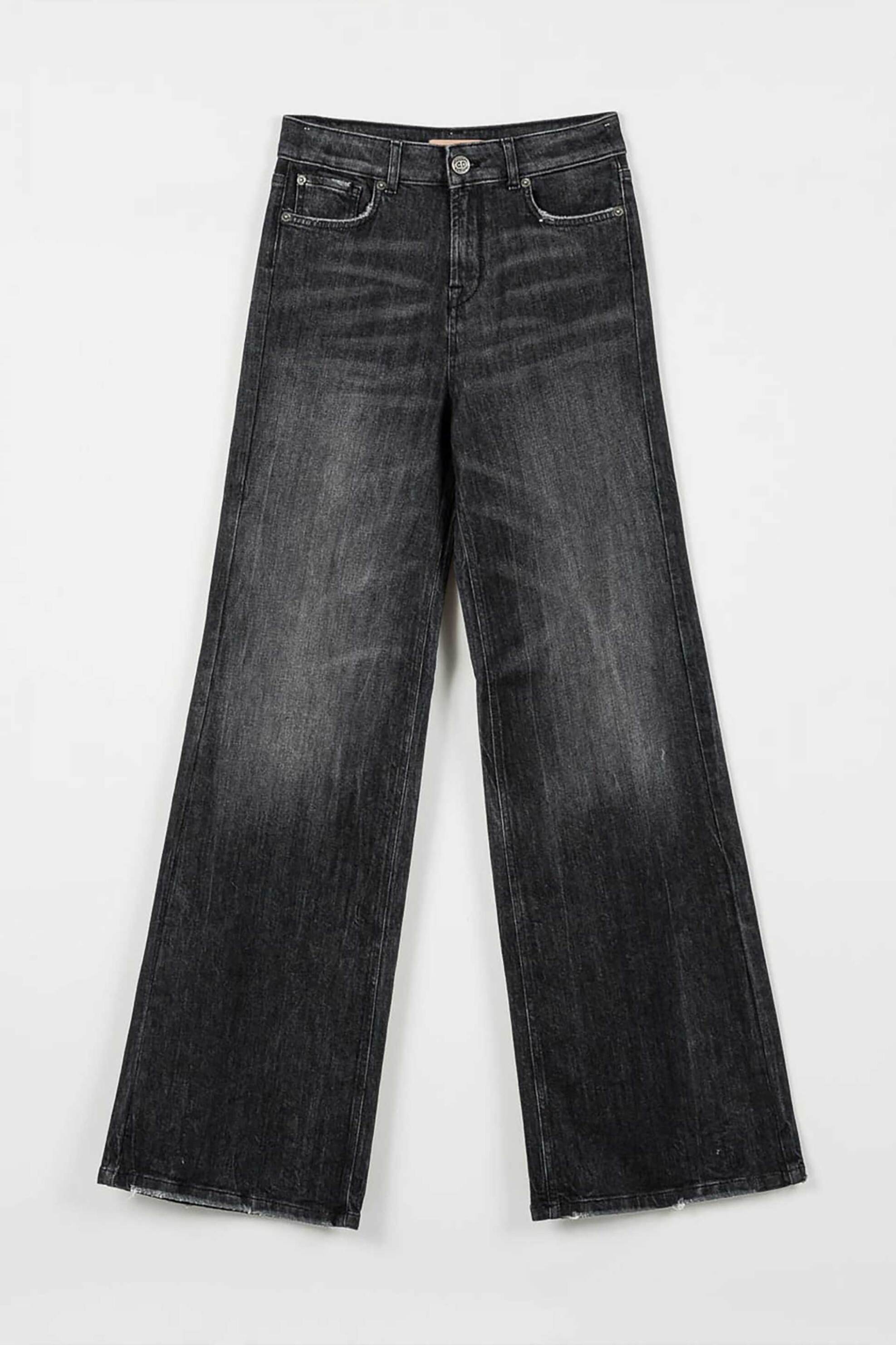 TWINSET Twinset γυναικείο παντελόνι Flared Fit - 252TP2550 Μαύρο - 3