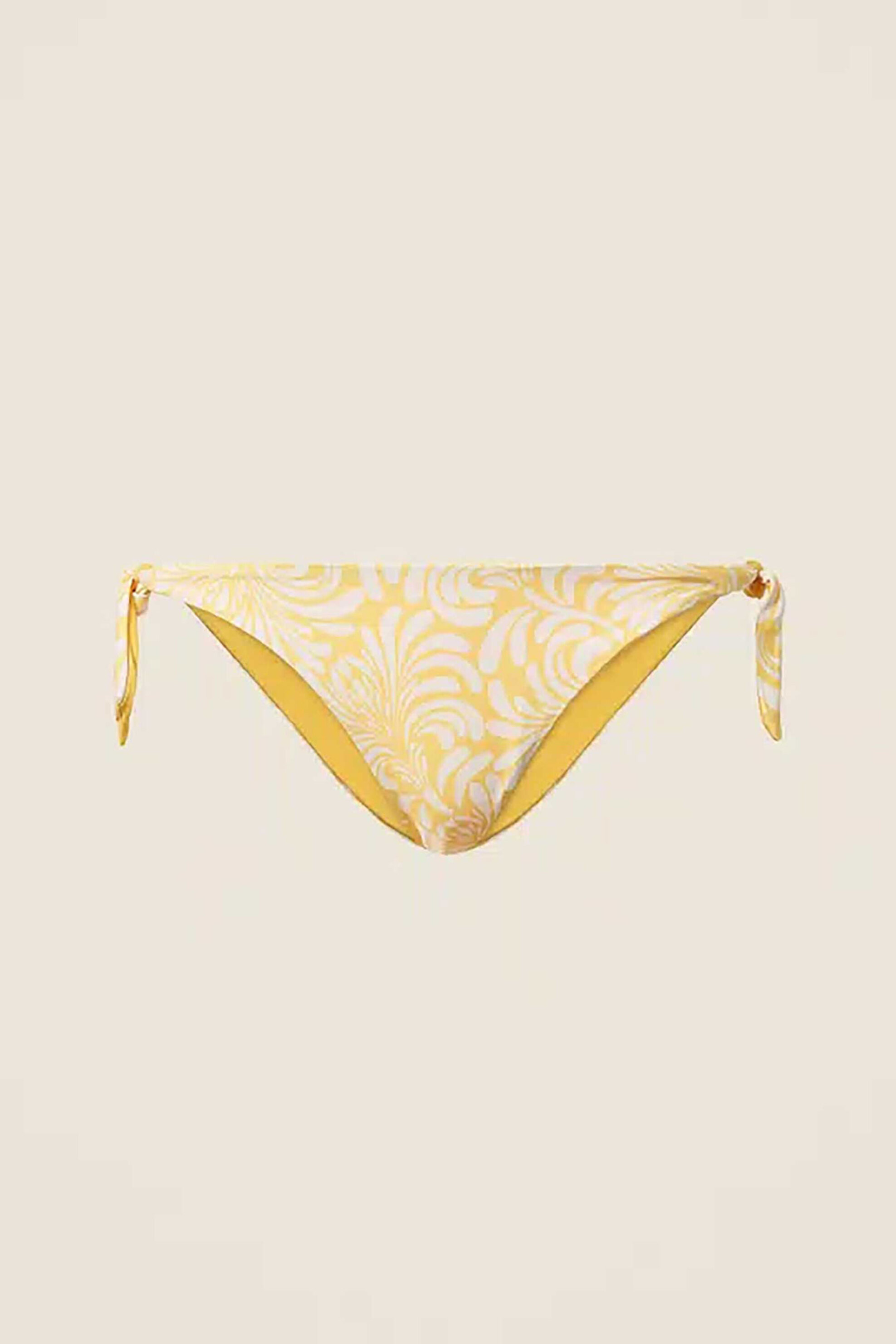 Twinset γυναικείο μαγιό μπικίνι σλιπ με all-over print - 261LMMG89 Κρέμ
