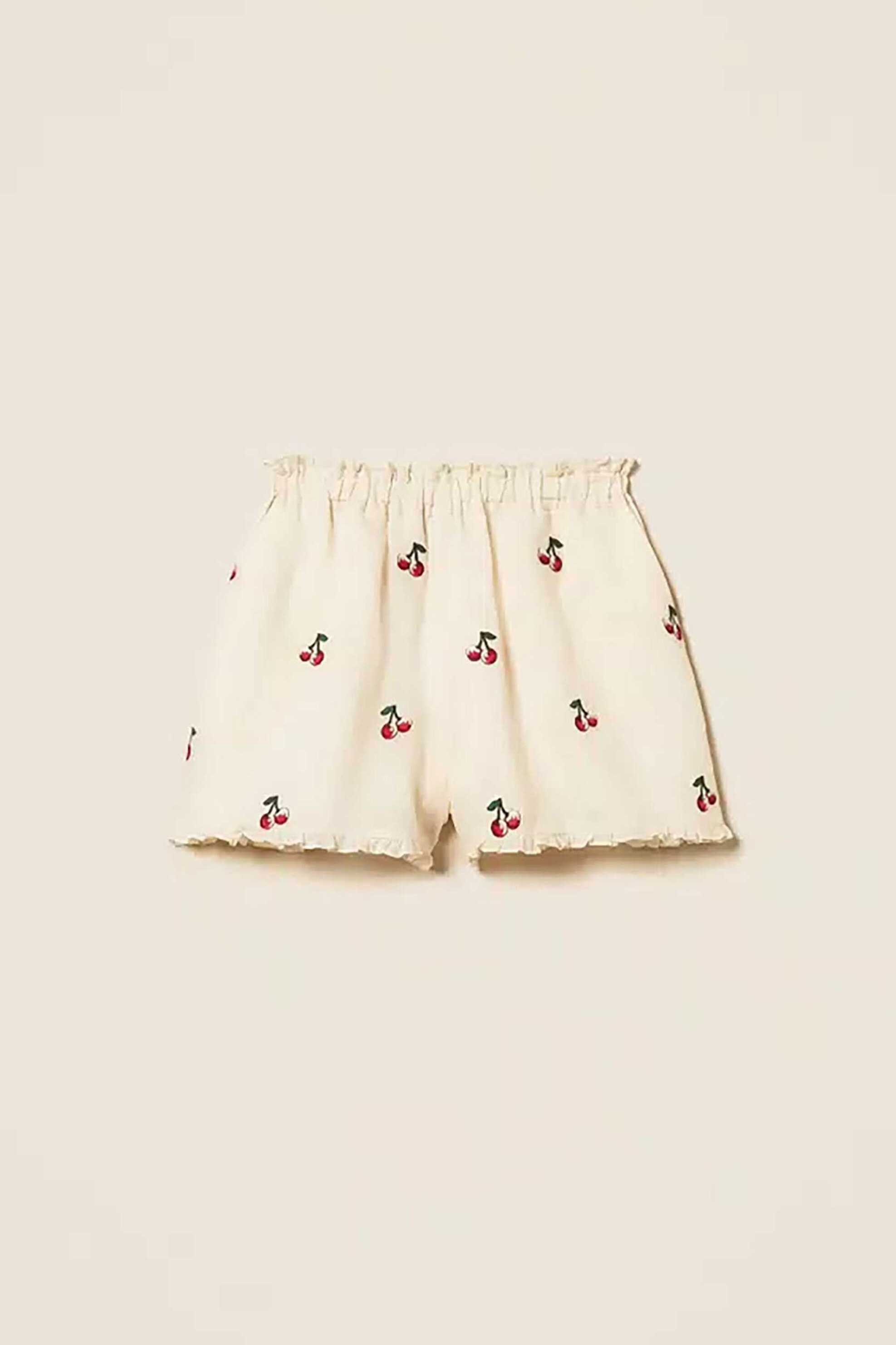 Twinset Γυναικείο Σορτς με All-Over Print - 261Tt2421 Κρέμ