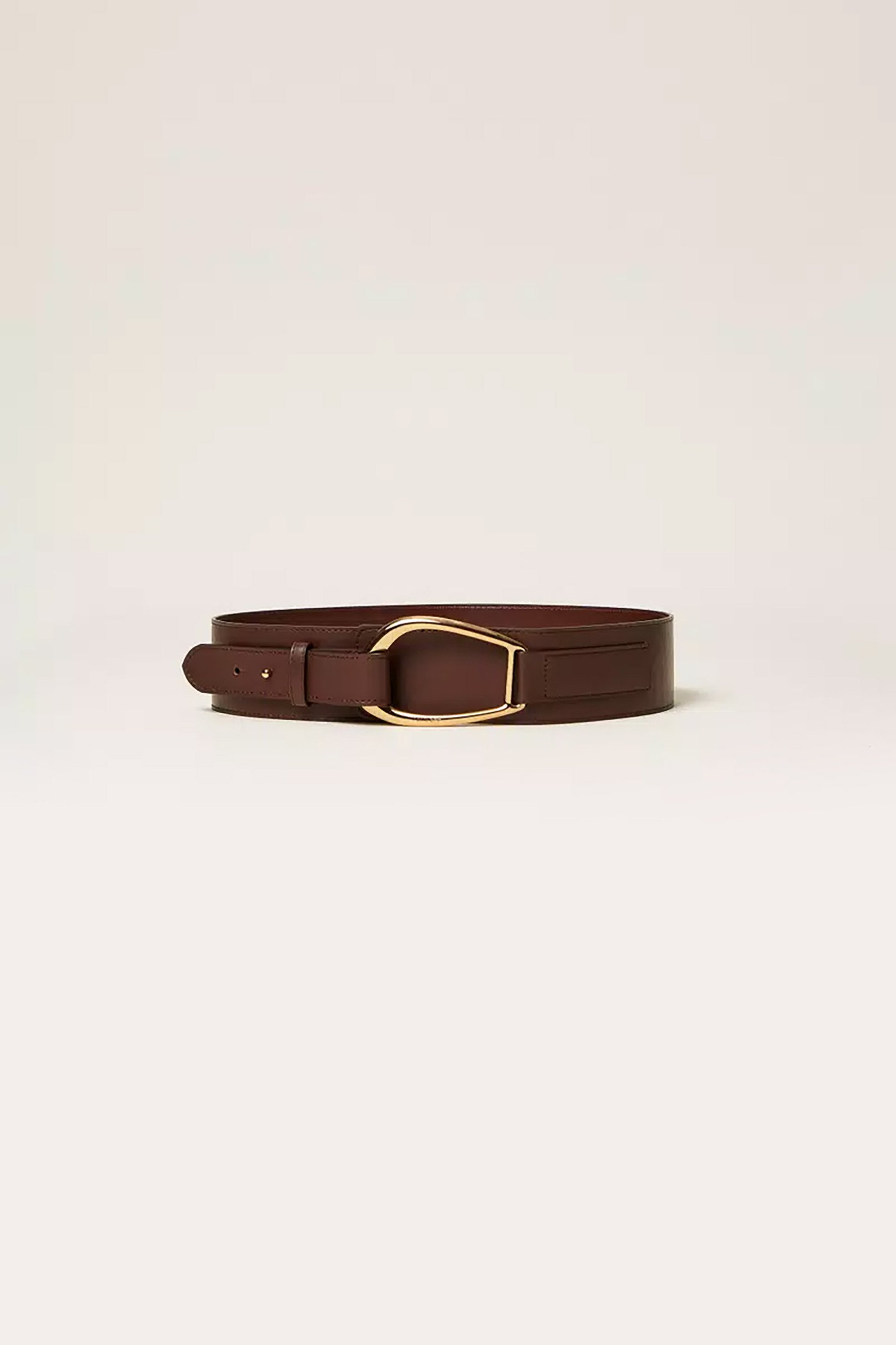 Twinset γυναικεία ζώνη με μεταλλική αγκράφα - 262TA4730 Ταμπά