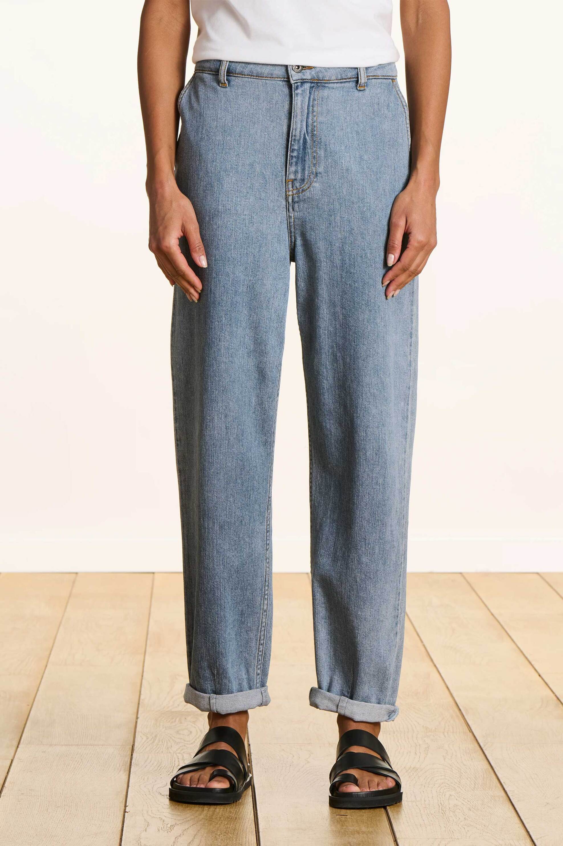 LA FEE MARABOUTEE La Fée Maraboutée γυναικείο τζιν παντελόνι Boyfriend Fit - FJ-JE-CROATI-H Denim Blue - 2
