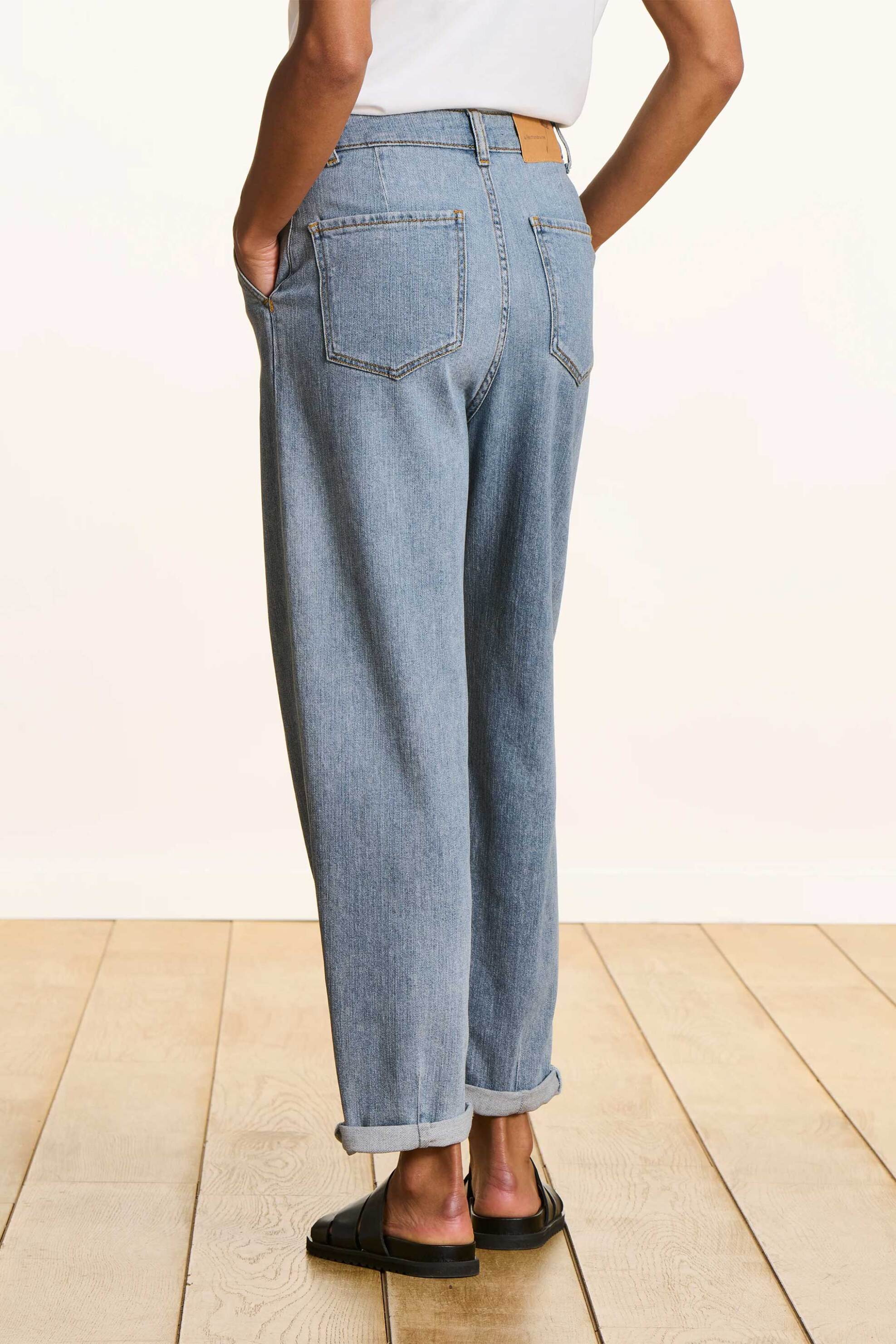 LA FEE MARABOUTEE La Fée Maraboutée γυναικείο τζιν παντελόνι Boyfriend Fit - FJ-JE-CROATI-H Denim Blue - 3