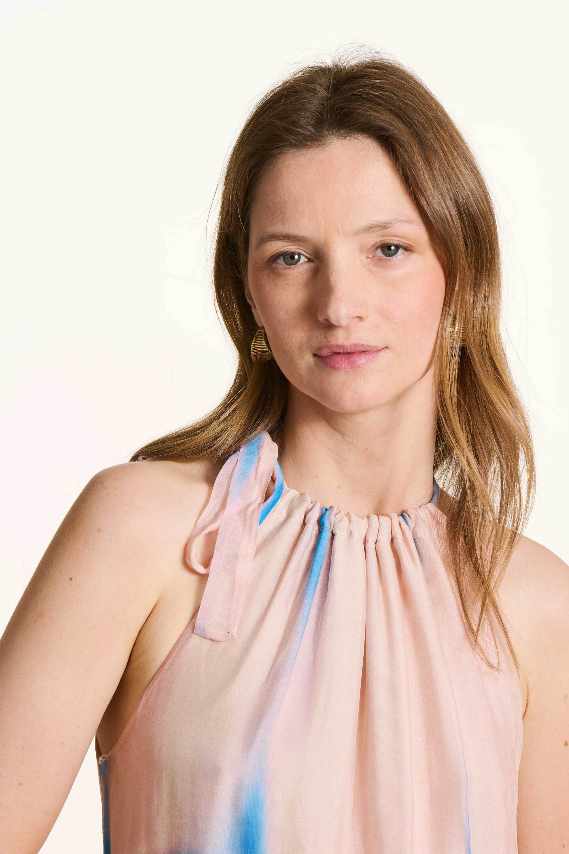 LA FEE MARABOUTEE La Fée Maraboutée γυναικείο αμάνικο midi φόρεμα με tie-dye print - FL-RO-FURSI-S Ροζ - 2