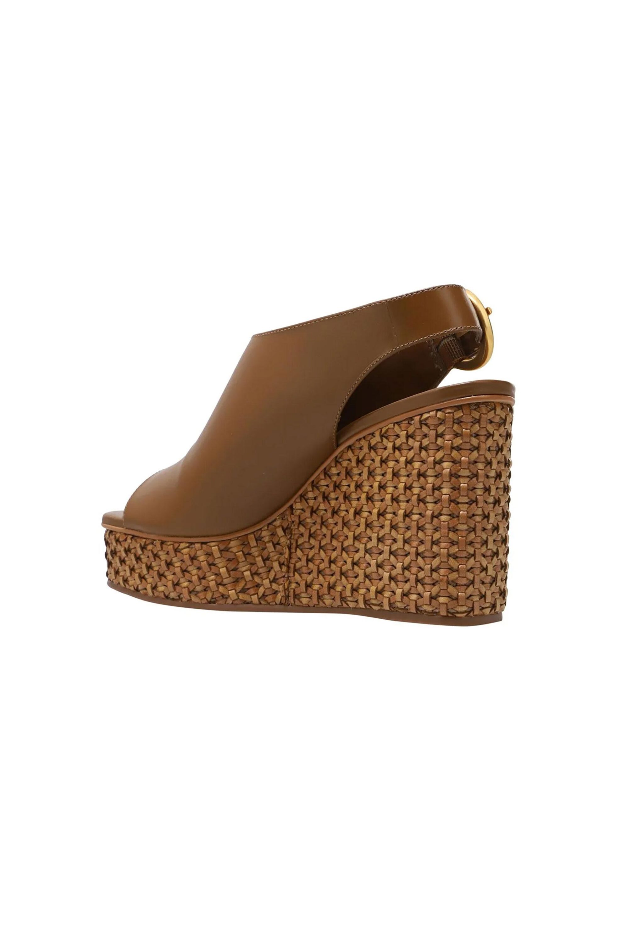 CARRANO Carrano γυναικείες δερμάτινες πλατφόρμες peep toe - 154133-TB02 Ταμπά - 3