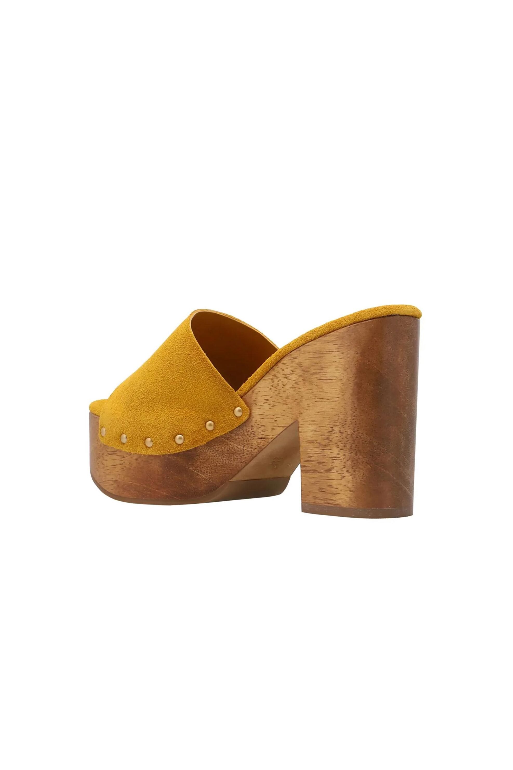 CARRANO Carrano γυναικεία mule με χοντρό τακούνι - 937004-MAD01 Κίτρινο - 3