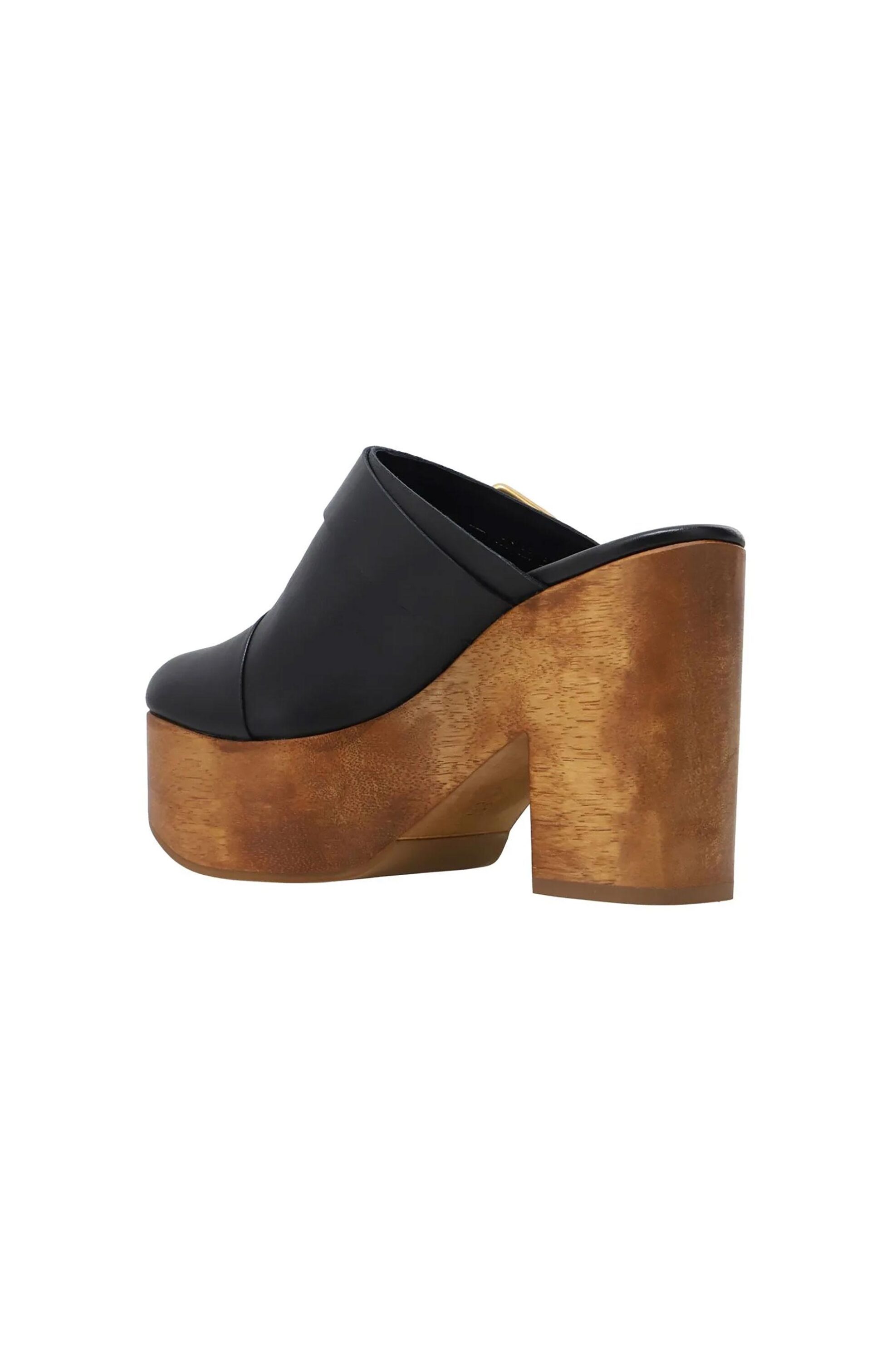 CARRANO Carrano γυναικεία mule με χοντρό τακούνι - 940001-MAD01 Μαύρο - 3