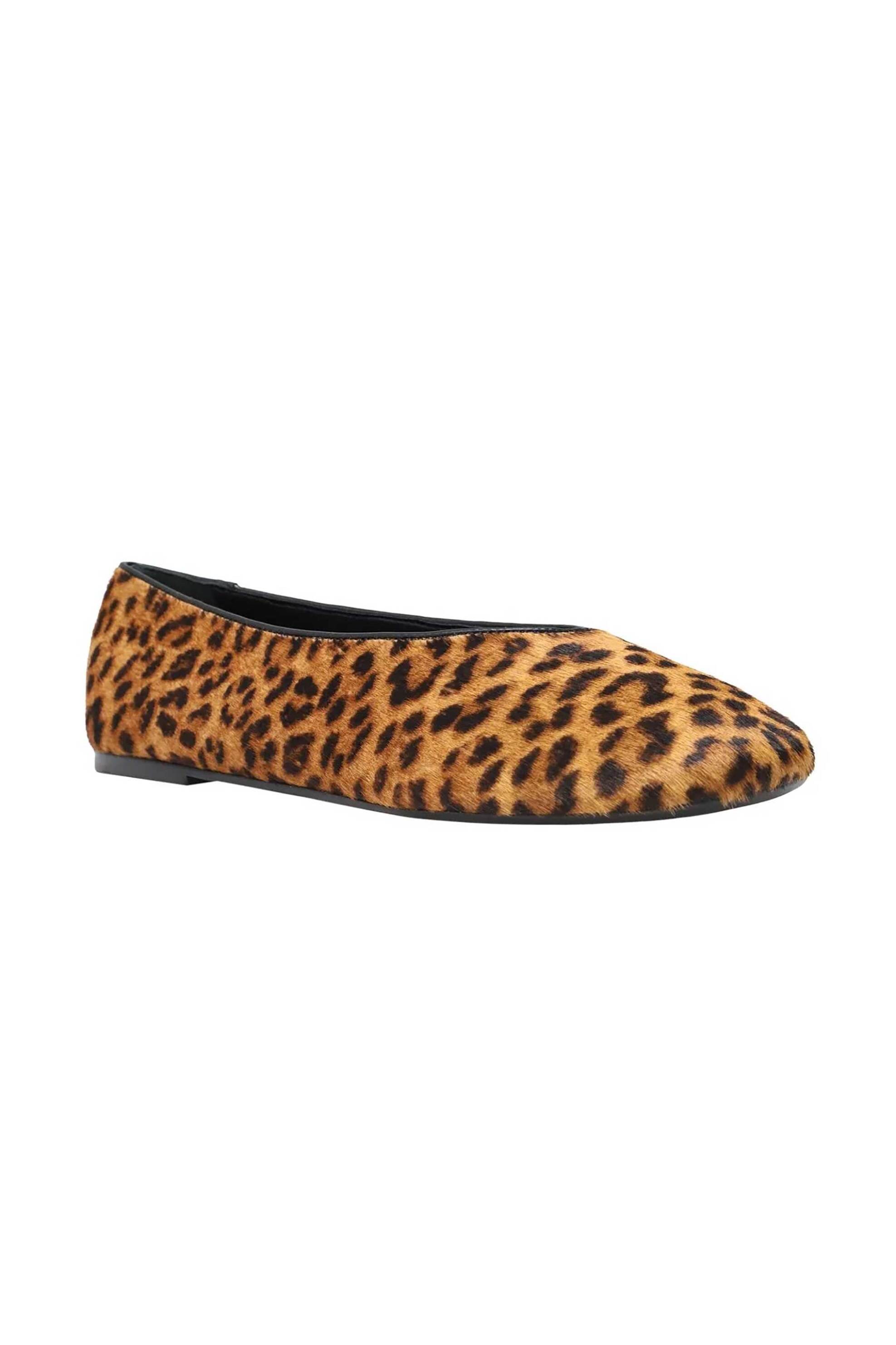 Carrano γυναικείες suede μπαλαρίνες με animal print - 865012-TR01 Καμηλό