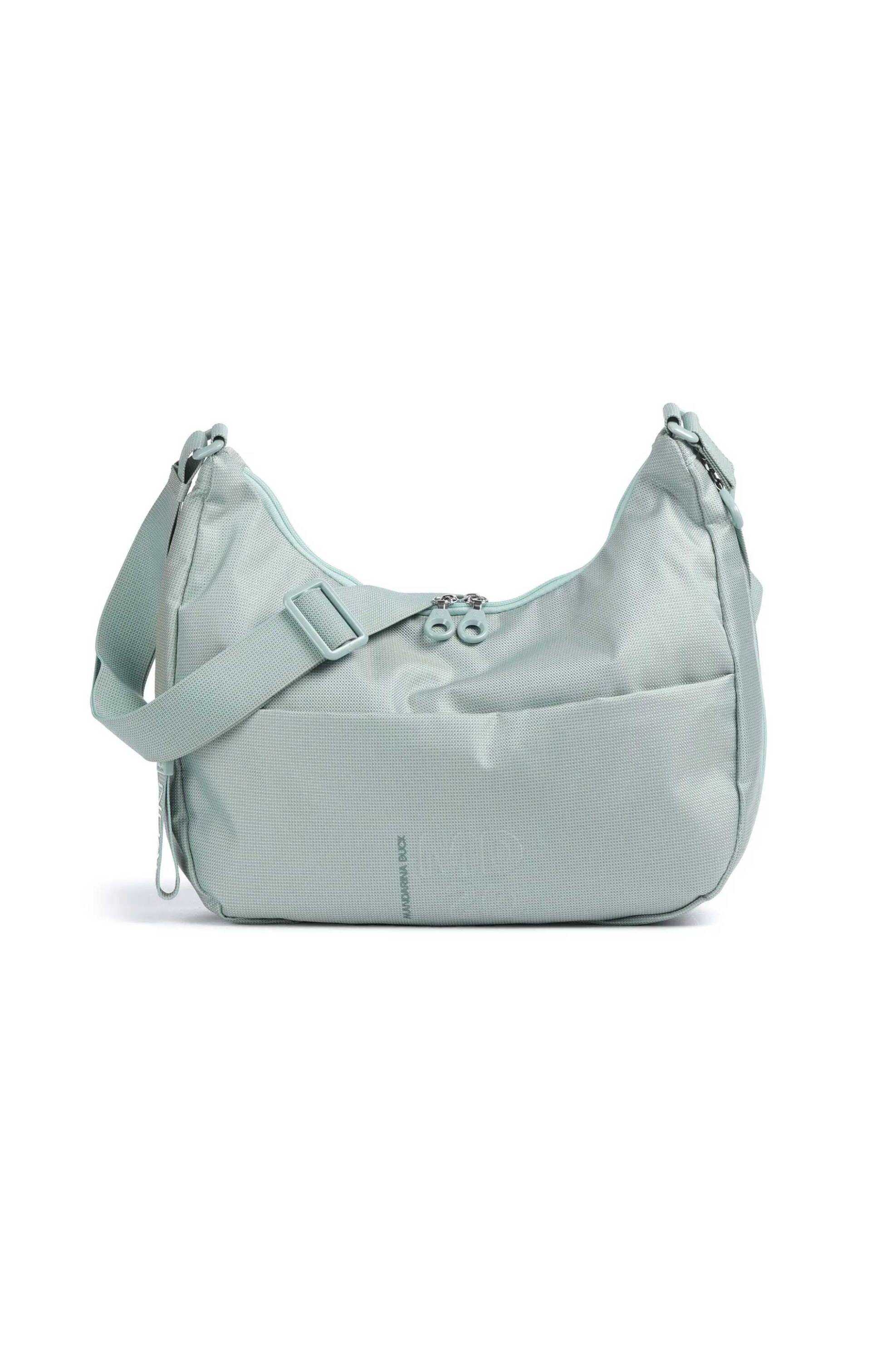  Mandarina Duck γυναικεία τσάντα ώμου με ανάγλυφο λογότυπο - P10QMT27 Πράσινο Μέντας 2025