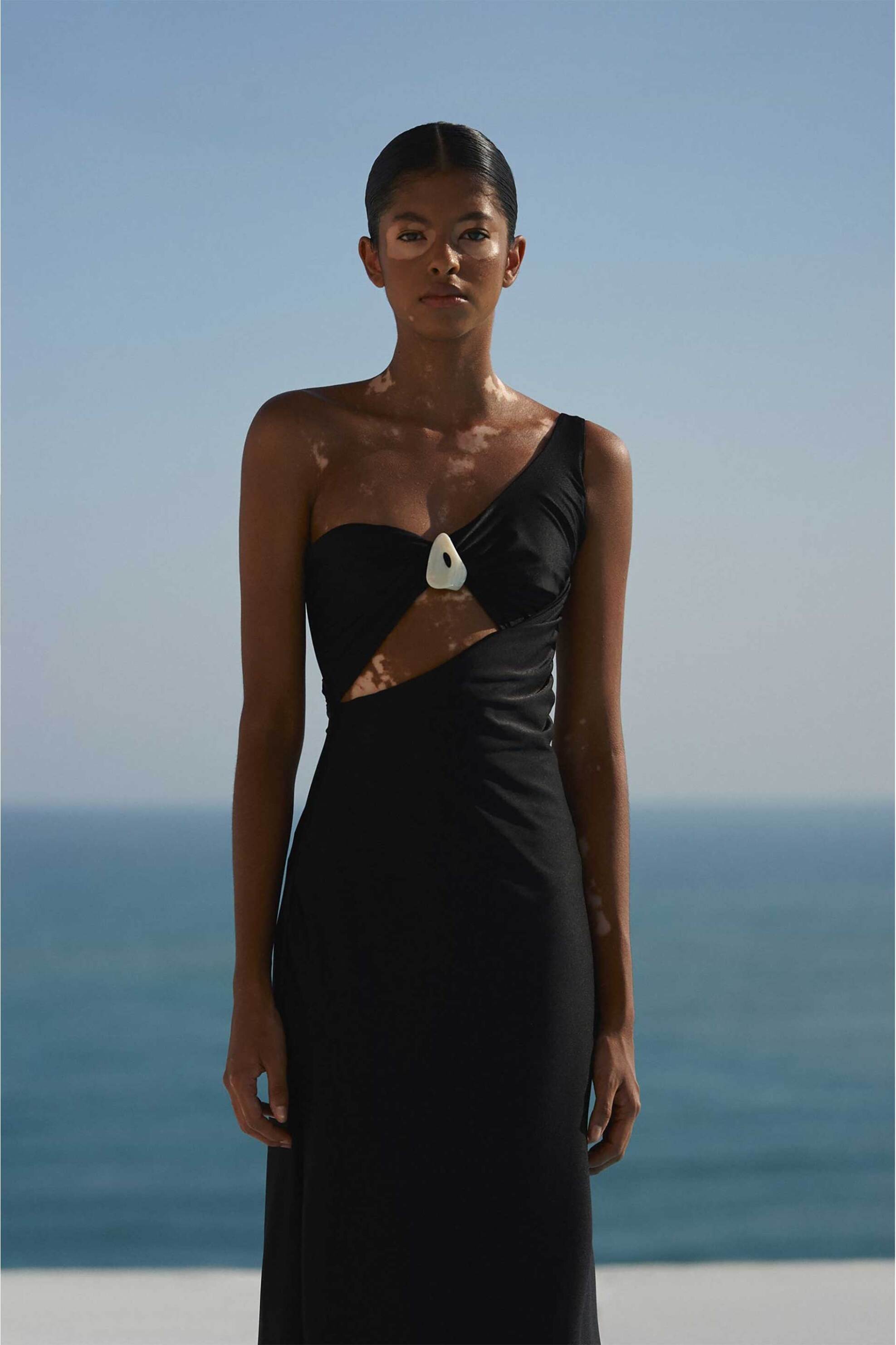 Baobab γυναικείο maxi φόρεμα με cut out λεπτομέρειες "Arrecife" - ARRECIFE DRESS-0 Μαύρο φωτογραφία