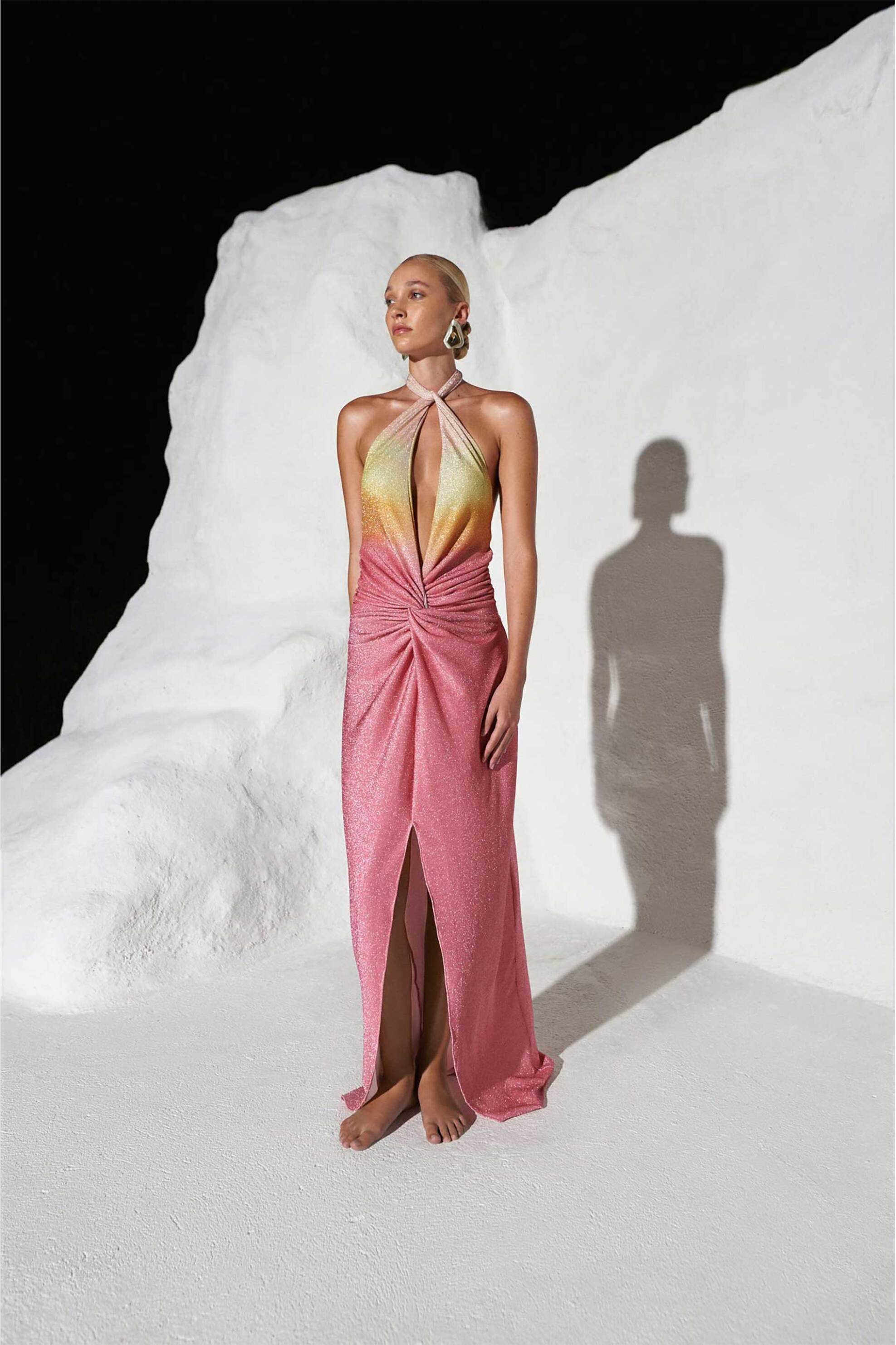 BAOBAB Baobab γυναικείο maxi φόρεμα με cut out λεπτομέρεια "Linus" - LINUS DRESS-650 Ροζ