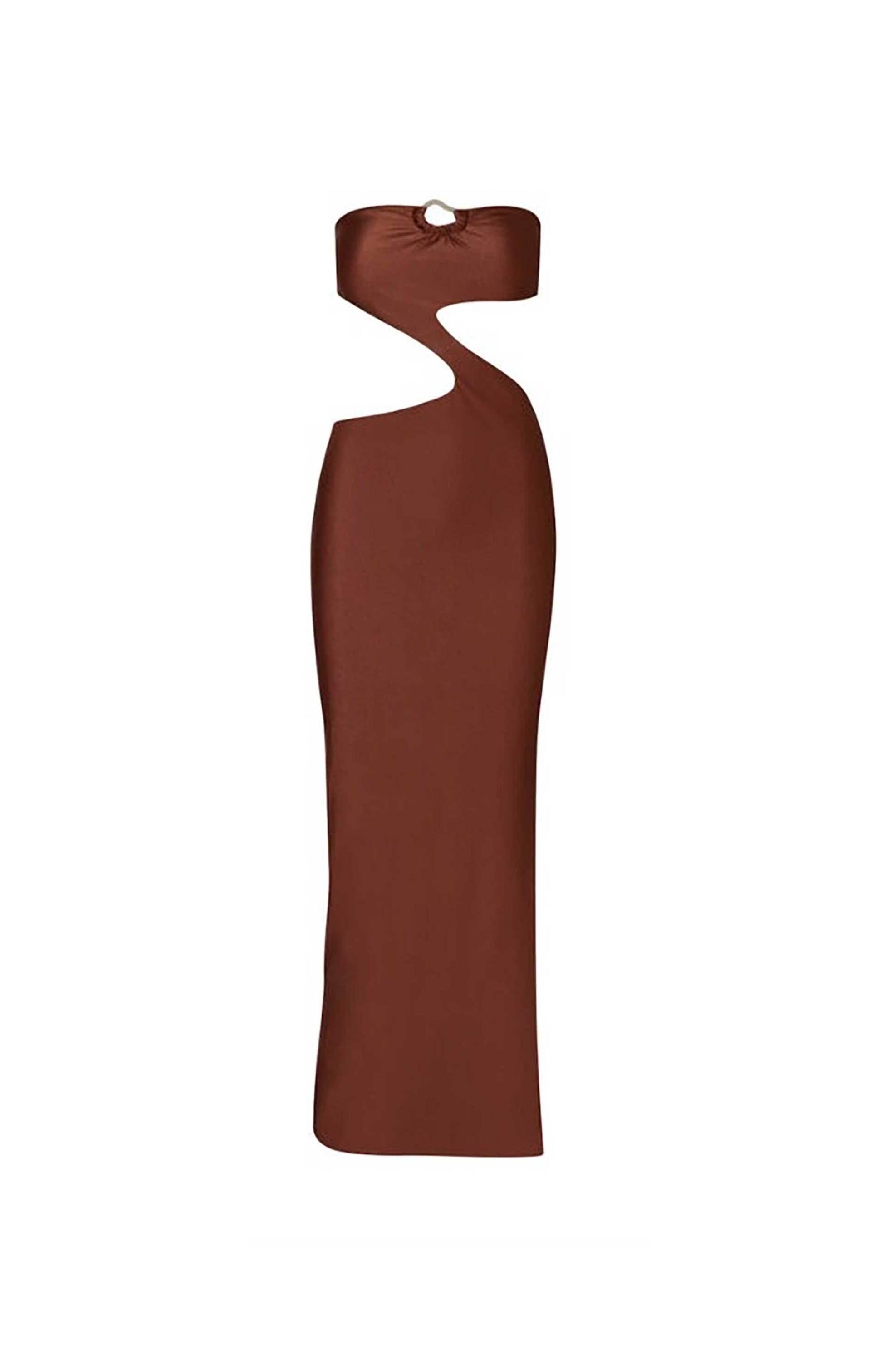 BAOBAB Baobab γυναικείο maxi φόρεμα με cut out λεπτομέρειες "Tali" - TALI DRESS-200 Καφέ - 4