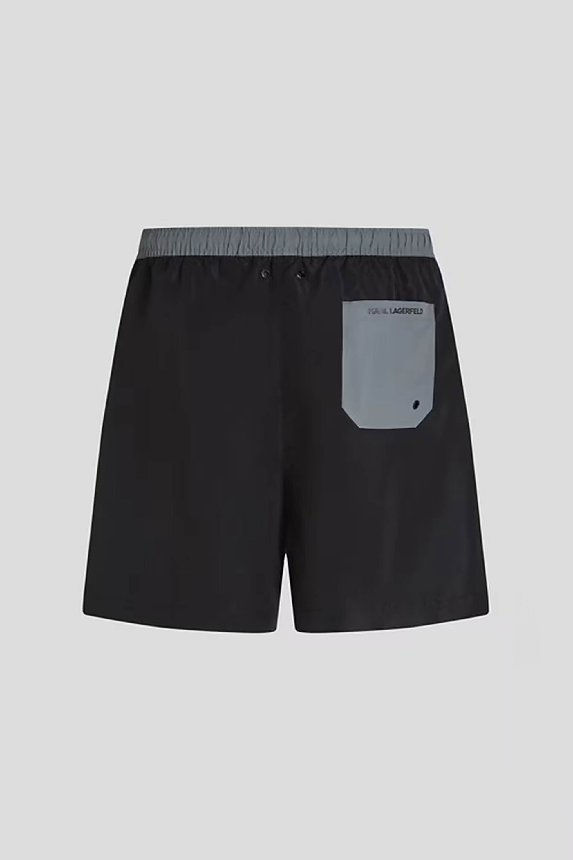 Karl Lagerfeld Ανδρικό Μαγιό Σορτς με Logo Print - B1M46008 Μαύρο
