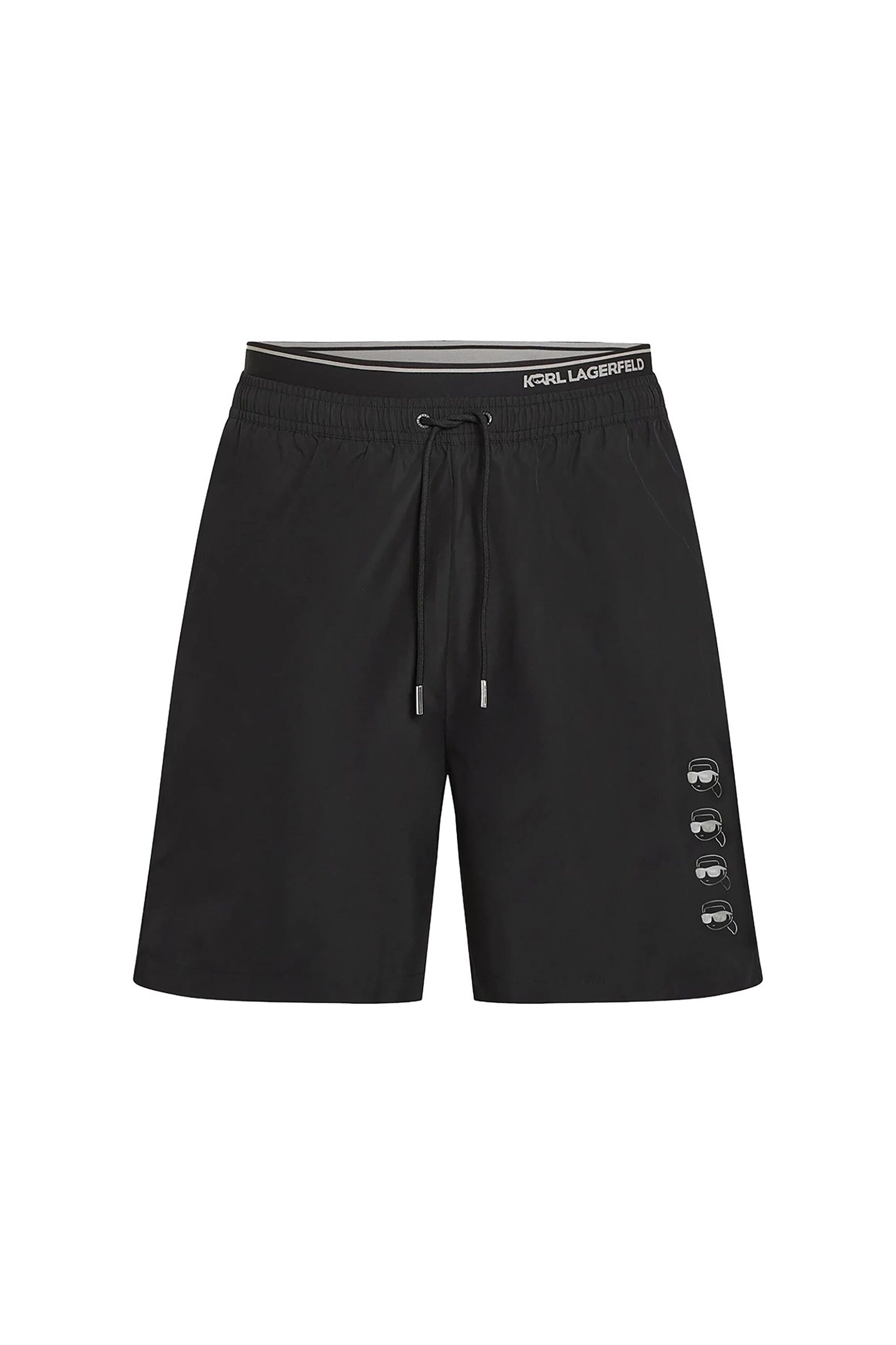 Karl Lagerfeld Ανδρικό Μαγιό Σορτς με Ikon Fusion Logo - B2M46039 Μαύρο