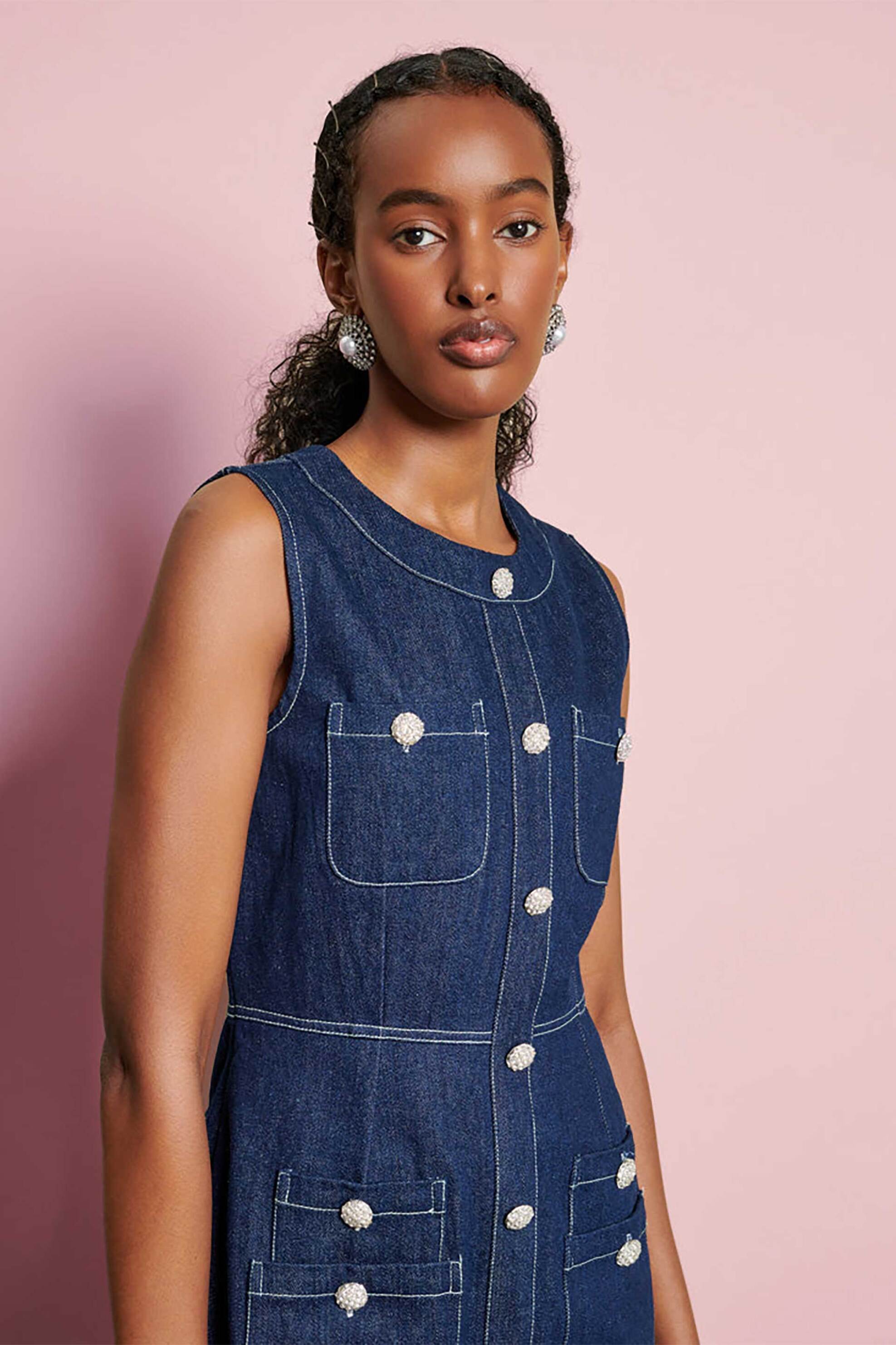 Sister Jane γυναικείο mini φόρεμα denim "Dream Rosie" - DRD516BLE Denim Blue φωτογραφία