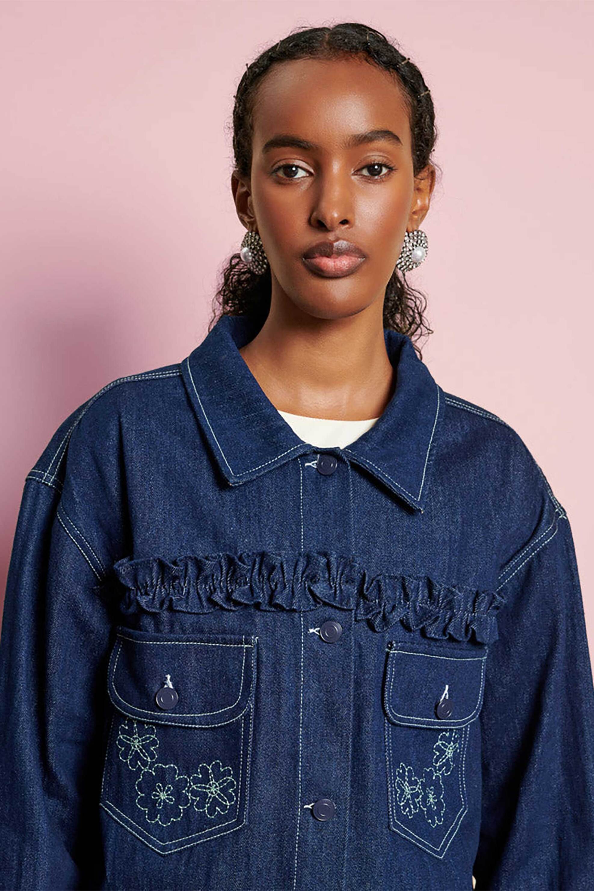 Sister Jane γυναικείο denim jacket "Dream Rosie Denim" - JKD059BLE Denim Blue φωτογραφία