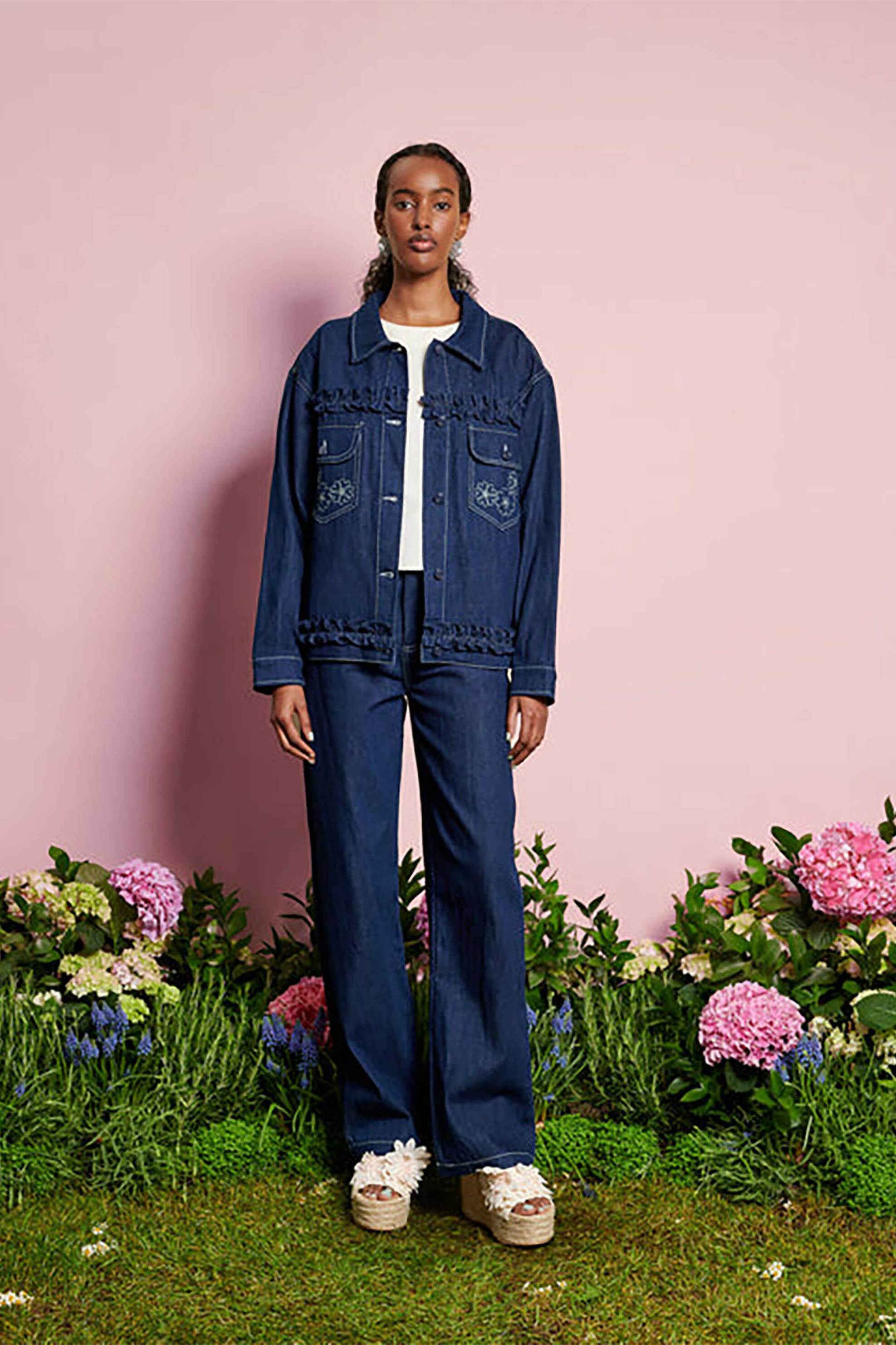 Sister Jane γυναικείο denim jacket "Dream Rosie Denim" - JKD059BLE Denim Blue φωτογραφία