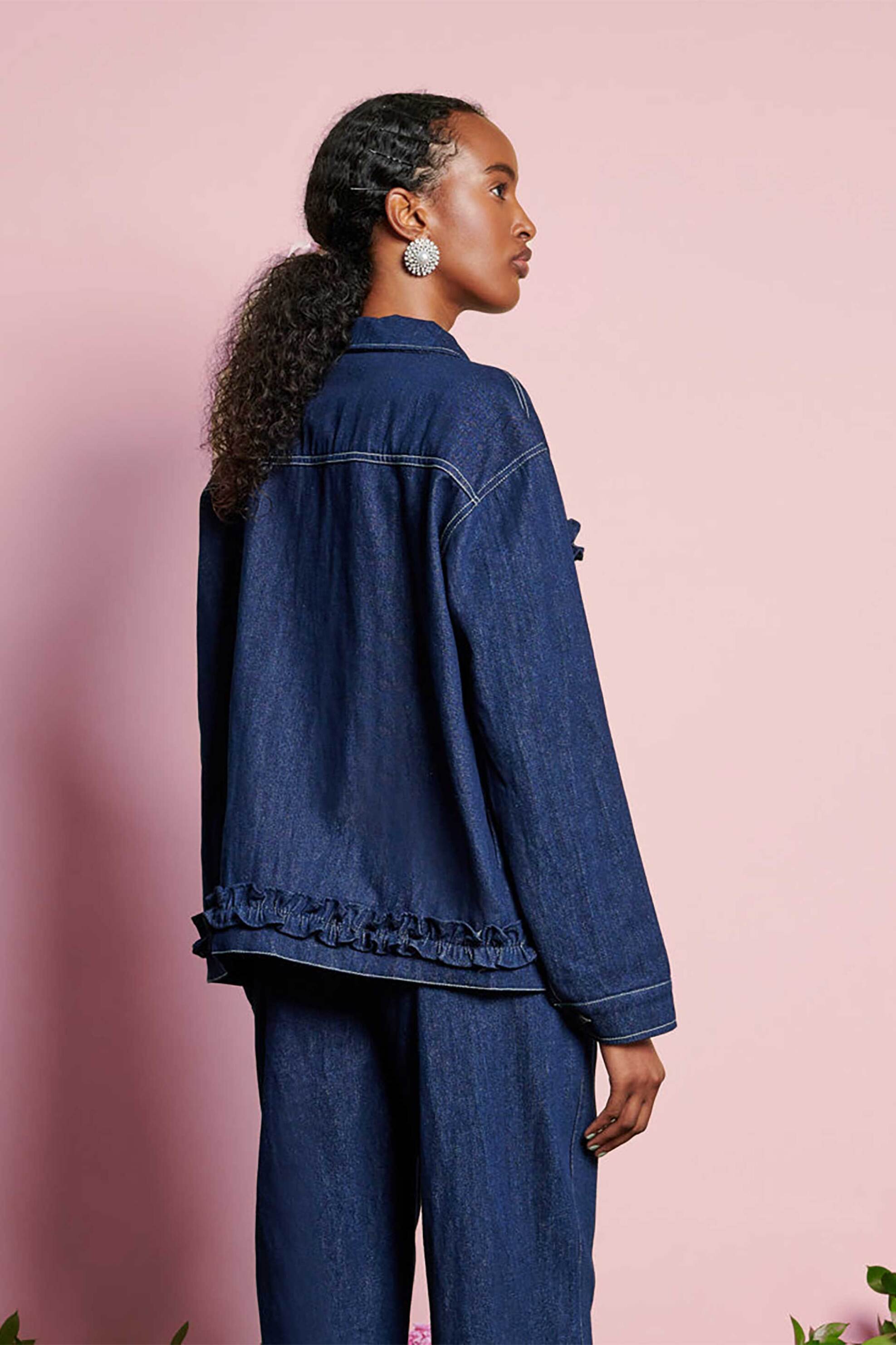 Sister Jane γυναικείο denim jacket "Dream Rosie Denim" - JKD059BLE Denim Blue φωτογραφία