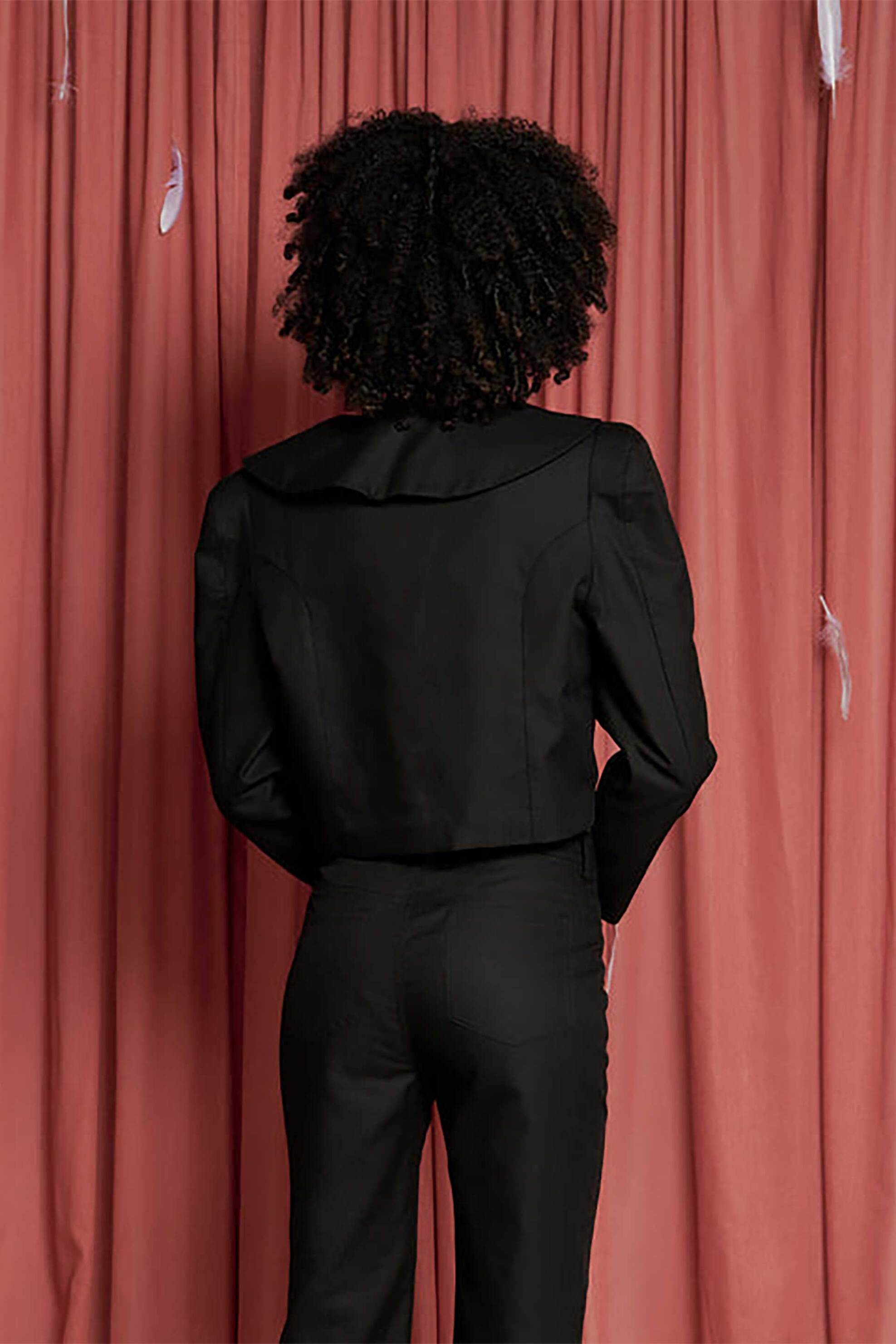 SISTER JANE Sister Jane γυναικείο jacket "Turtle Dove Bow" - JK316BLK Μαύρο - 3