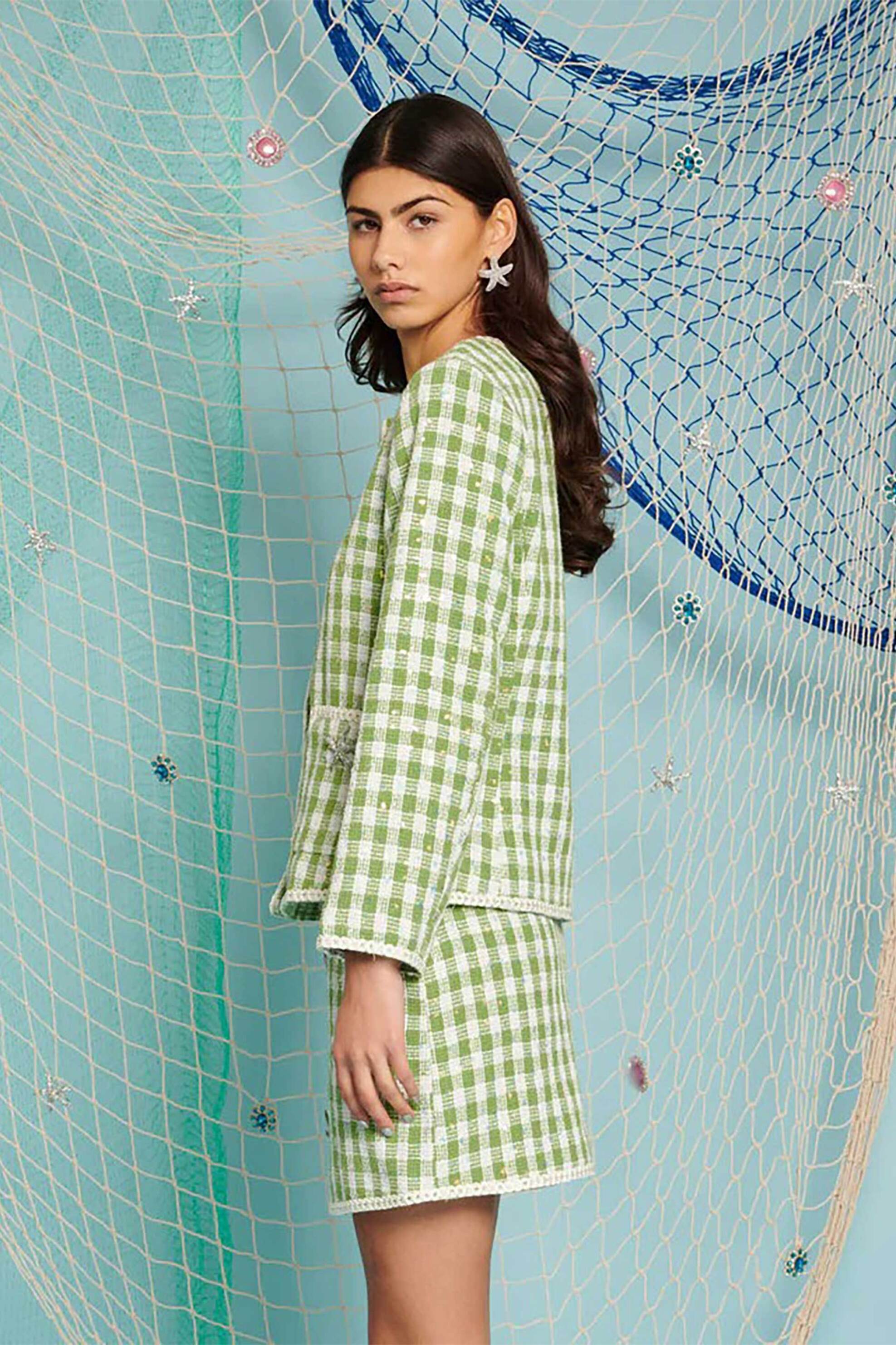 SISTER JANE Sister Jane γυναικείο jacket "Coastal Tweed" - JKD068GRN Πράσινο - 2