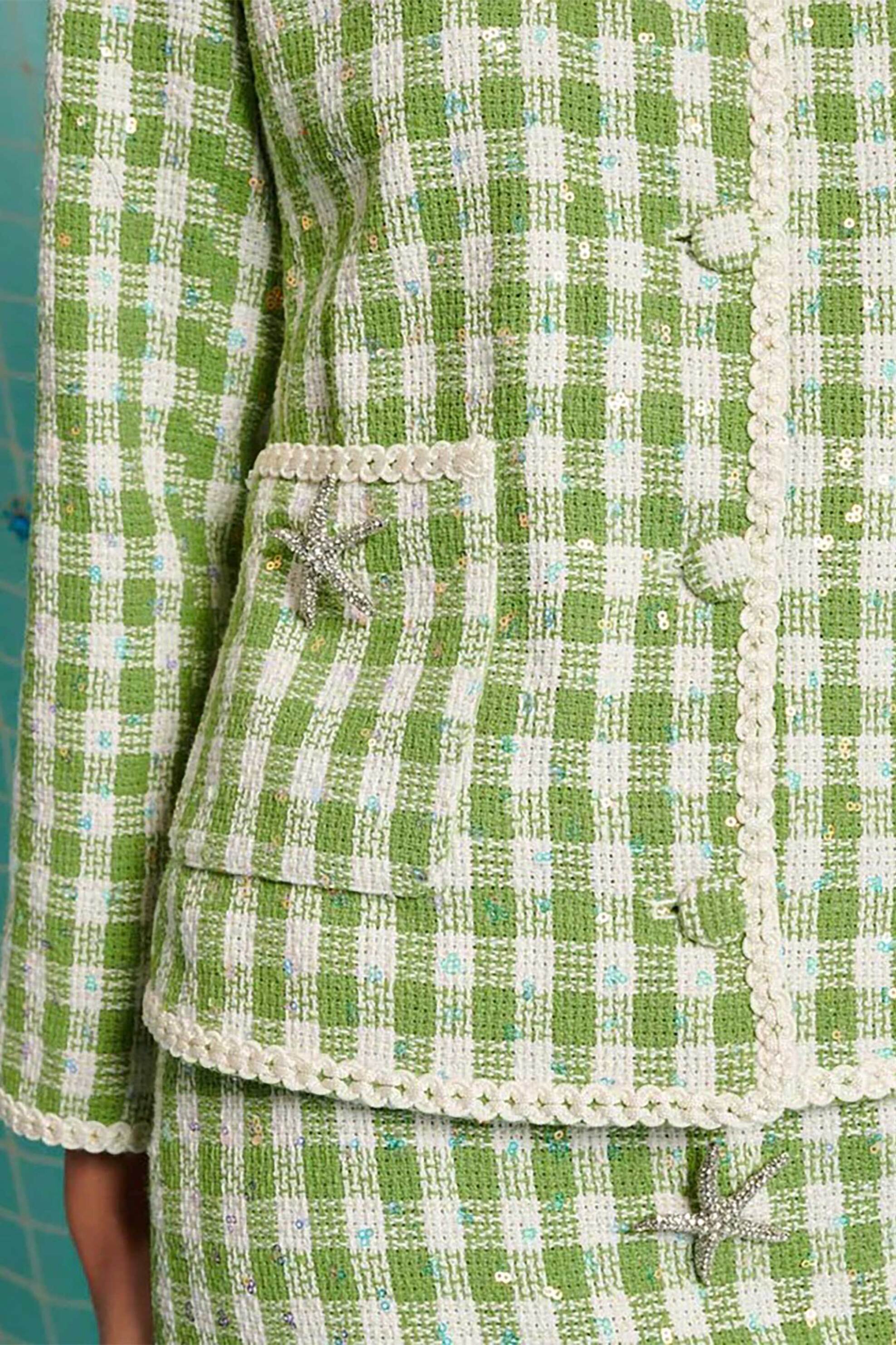 SISTER JANE Sister Jane γυναικείο jacket "Coastal Tweed" - JKD068GRN Πράσινο - 4