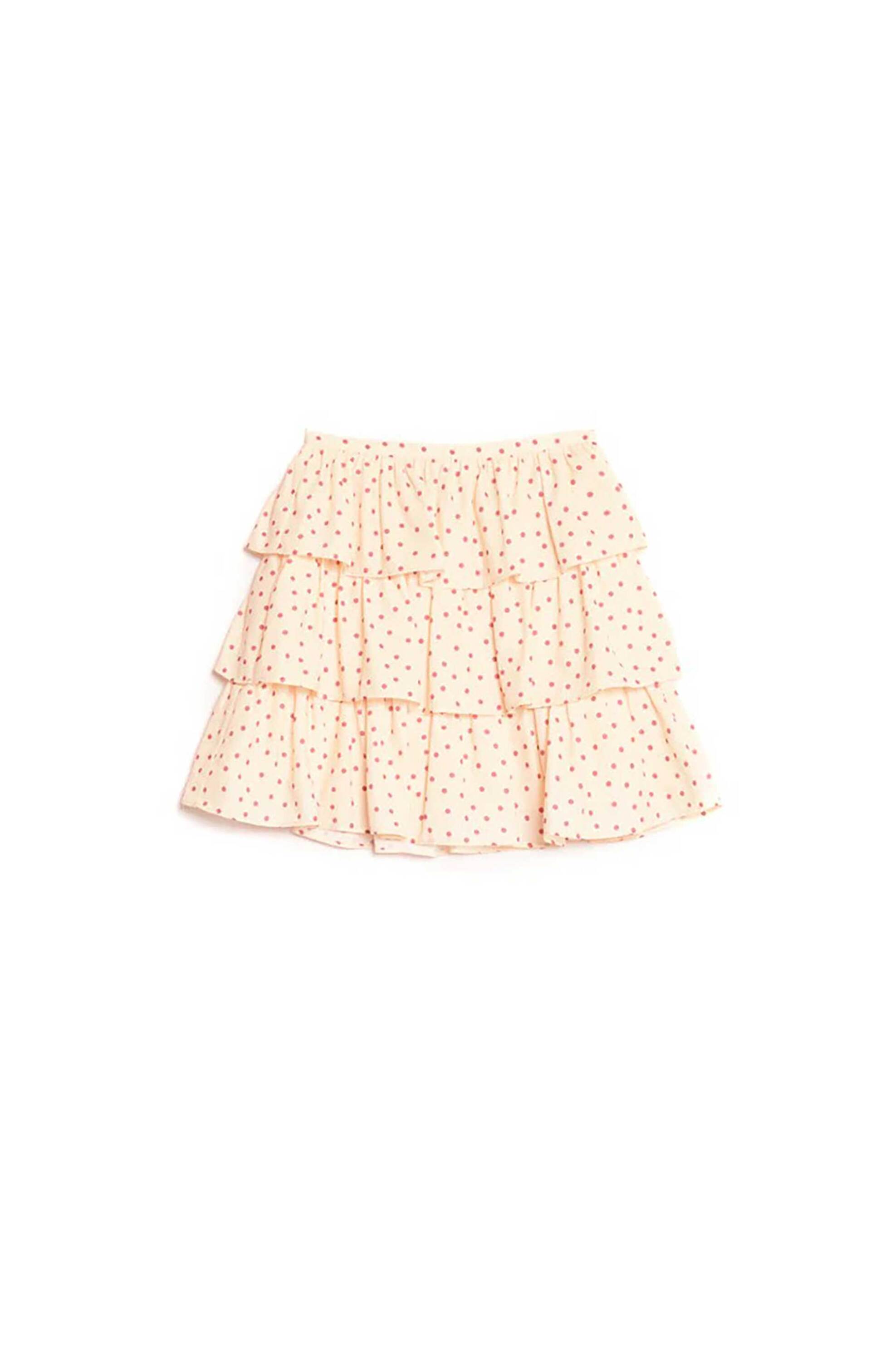 SISTER JANE Sister Jane γυναικεία mini φούστα με βολάν "Betta Ruffle" - SK450CRM Σομόν - 4