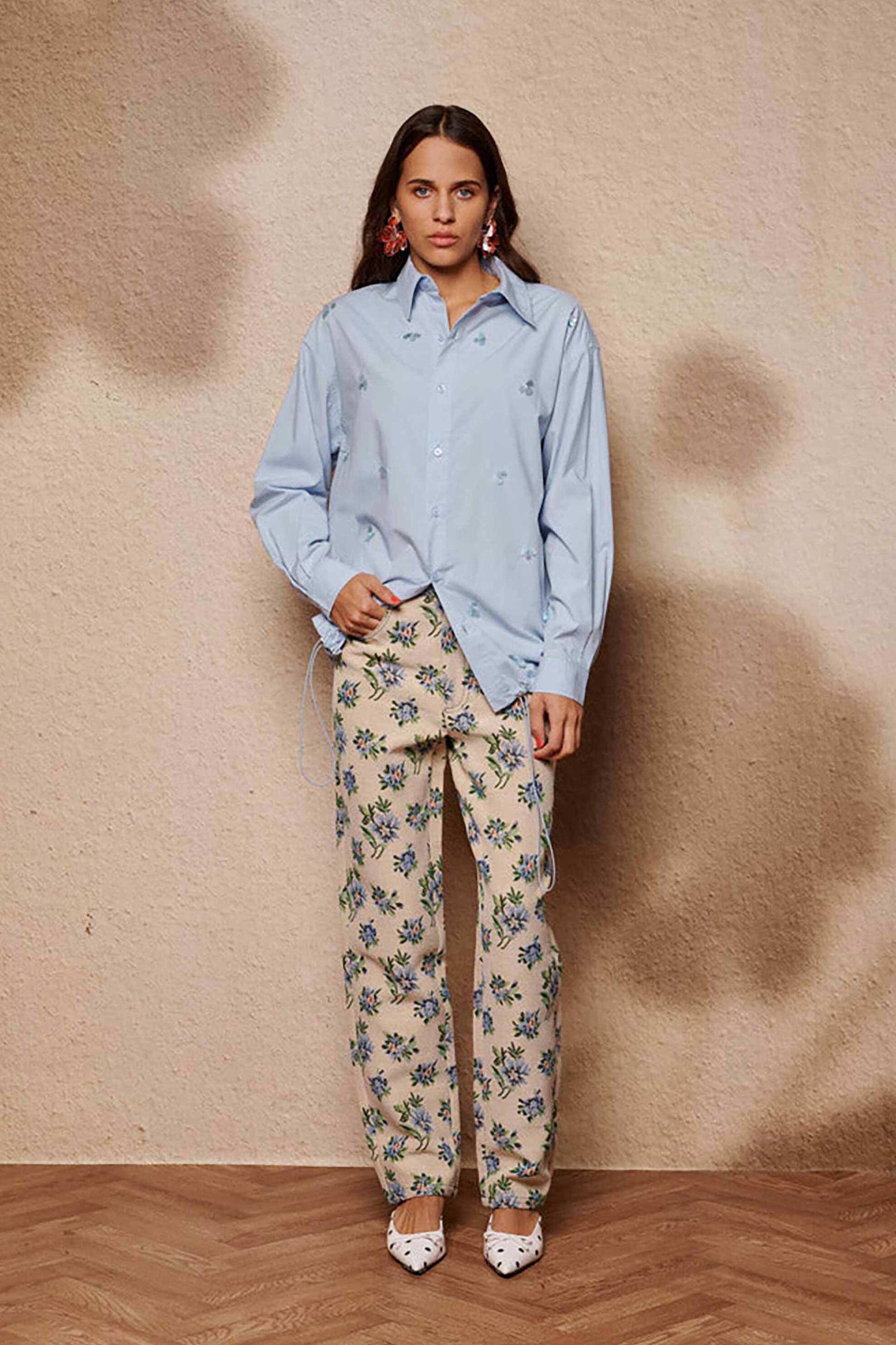 Sister Jane γυναικείο πουκάμισο με κέντημα "Ellis" - BLM201BLE Γαλάζιο φωτογραφία