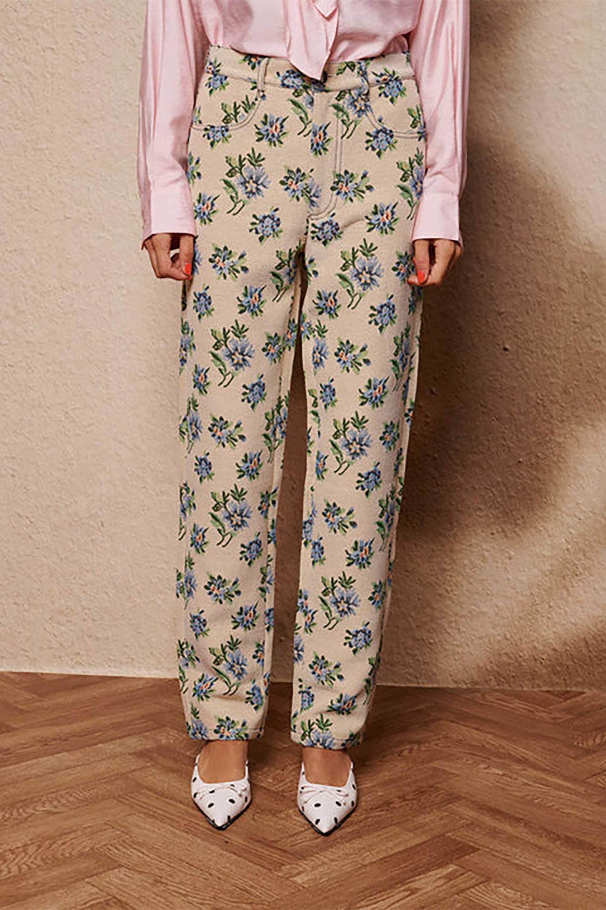 Sister Jane γυναικείο παντελόνι με floral print 