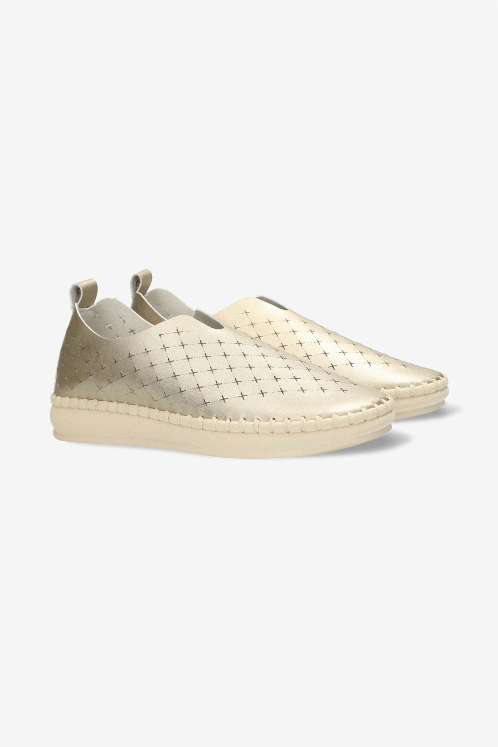 MEXX Mexx γυναικεία sneakers μονόχρωμα με all-over ανάγλυφο μονόγραμμα "Jelke" - MXOU000502W Χρυσό - 3