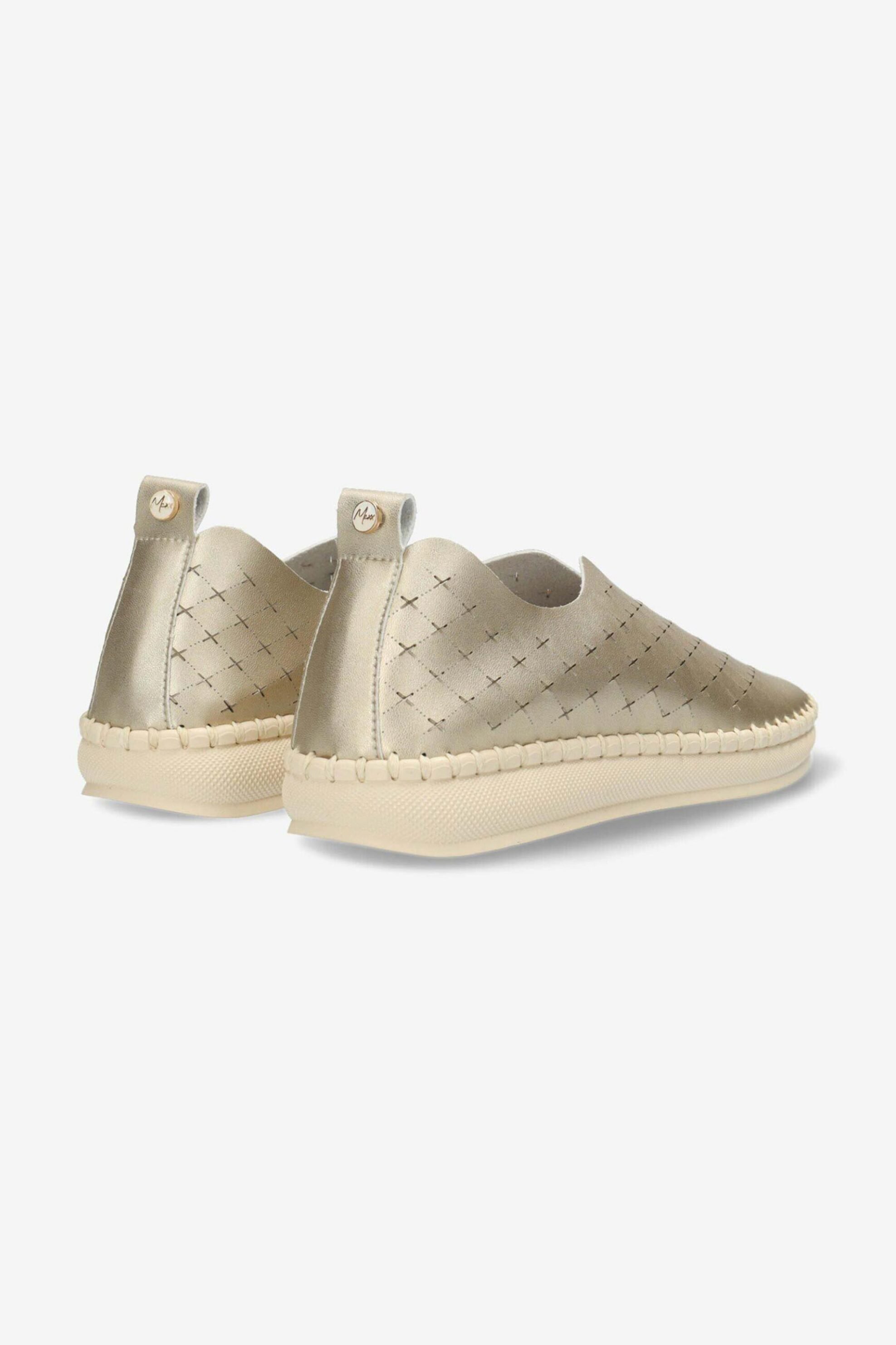 MEXX Mexx γυναικεία sneakers μονόχρωμα με all-over ανάγλυφο μονόγραμμα "Jelke" - MXOU000502W Χρυσό - 4