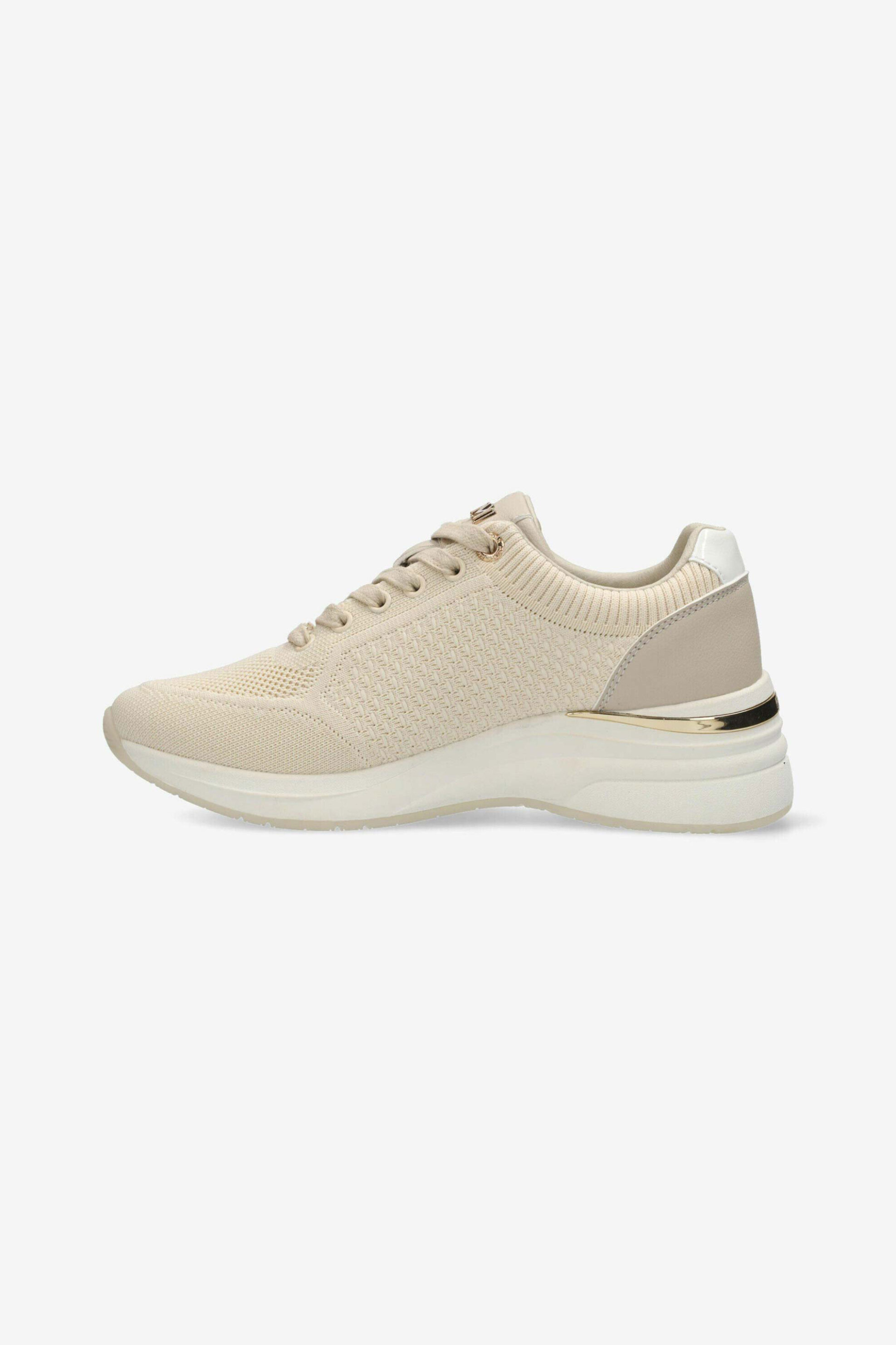 Mexx γυναικεία sneakers μονόχρωμα με μεταλλικό λογότυπο και μονόγραμμα 