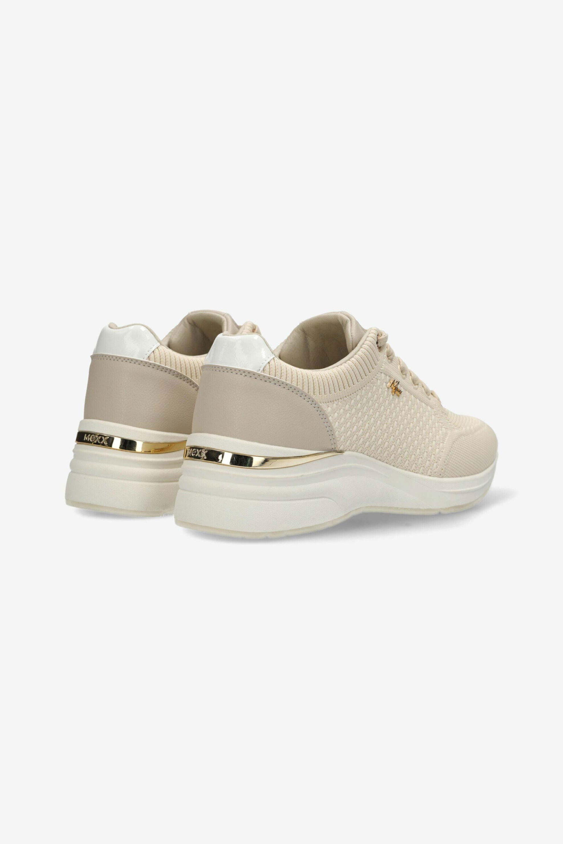 Mexx Γυναικεία Sneakers Μονόχρωμα με Μεταλλικό Λογότυπο Και Μονόγραμμα Nena - Mirl1001241W-01 Μπεζ