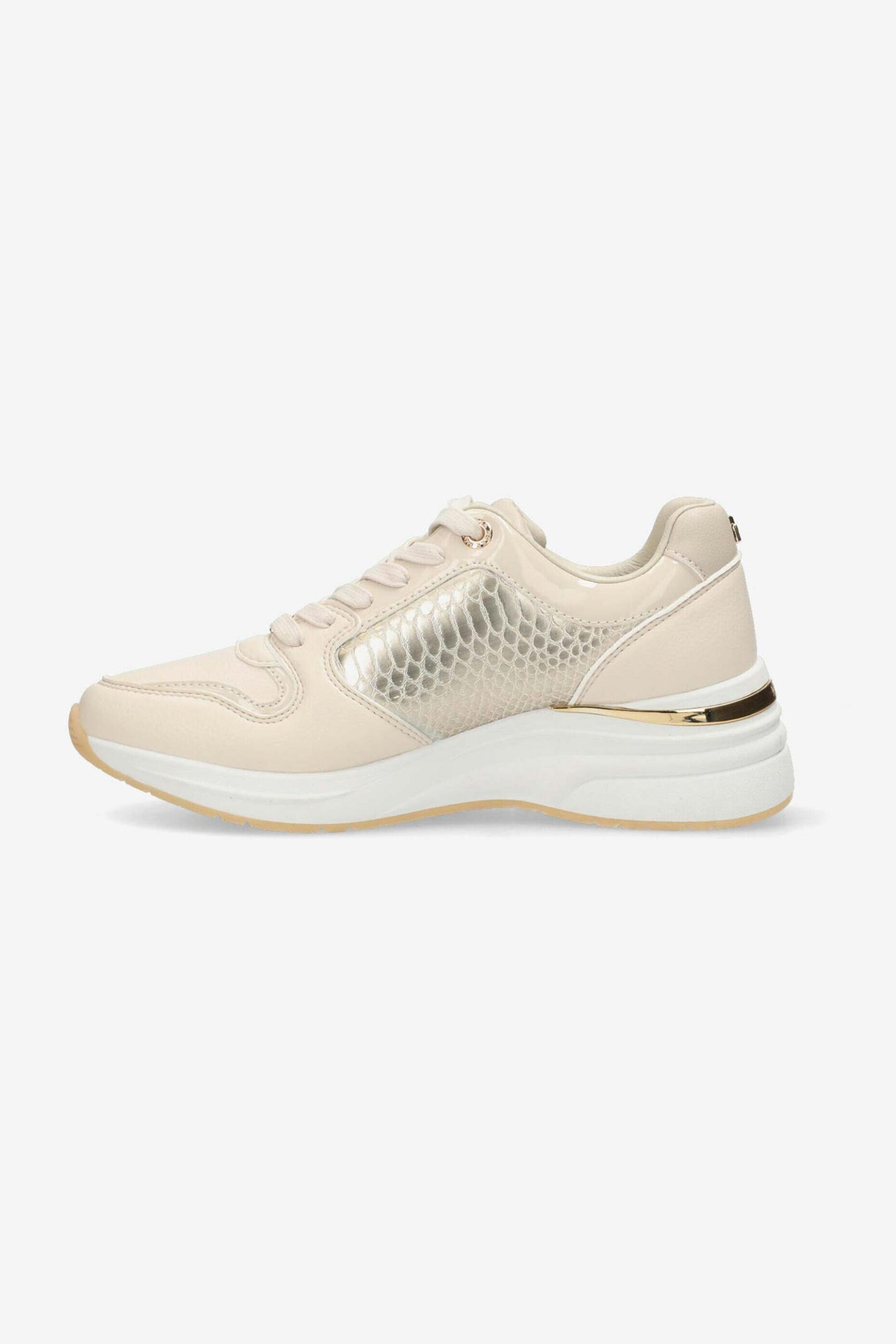 Mexx γυναικεία sneakers με μεταλλικές λεπτομέρειες και snakeskin print 
