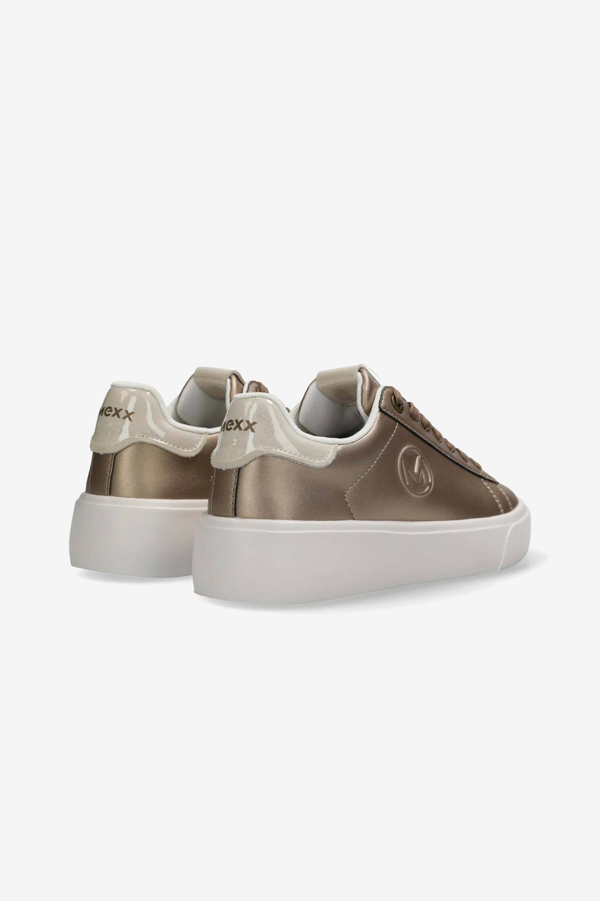 Mexx Γυναικεία Sneakers Μονόχρωμα με Ανάγλυφο Μονόγραμμα Nasra - Mirl1006541W-01 Μπρονζέ