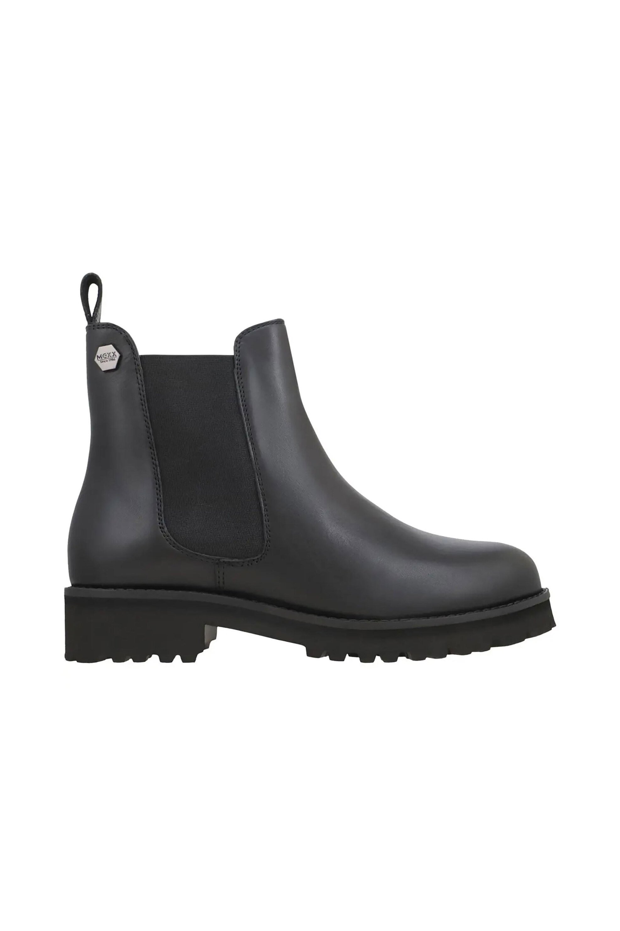 MEXX Mexx γυναικεία δερμάτινα μποτάκια Chelsea "Pur Mobi" - MICP1710743W Μαύρο