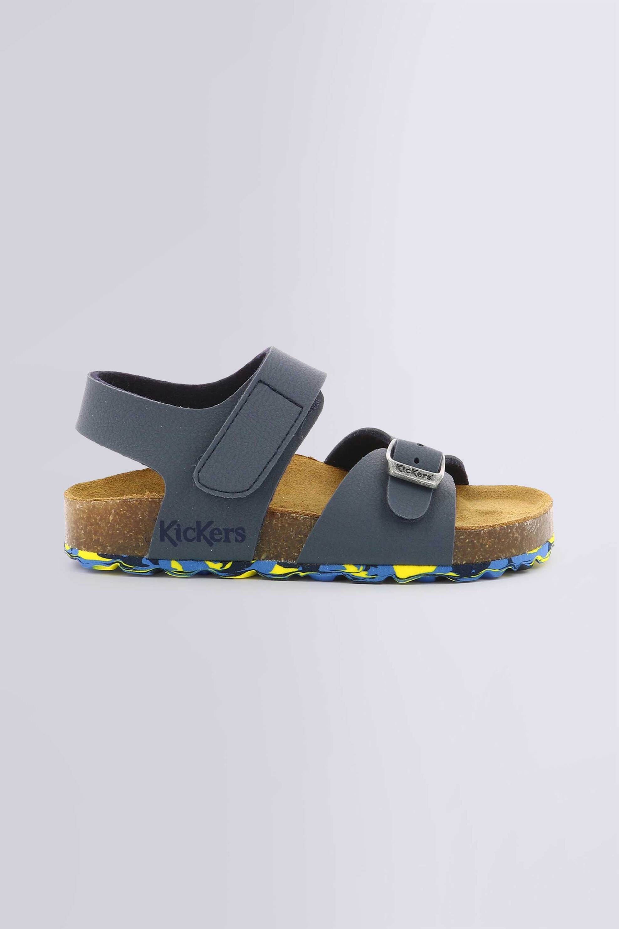 Kickers παιδικά σανδάλια με λογότυπο "Sunkro" (33-35) - 858543-30 Μπλε Σκούρο