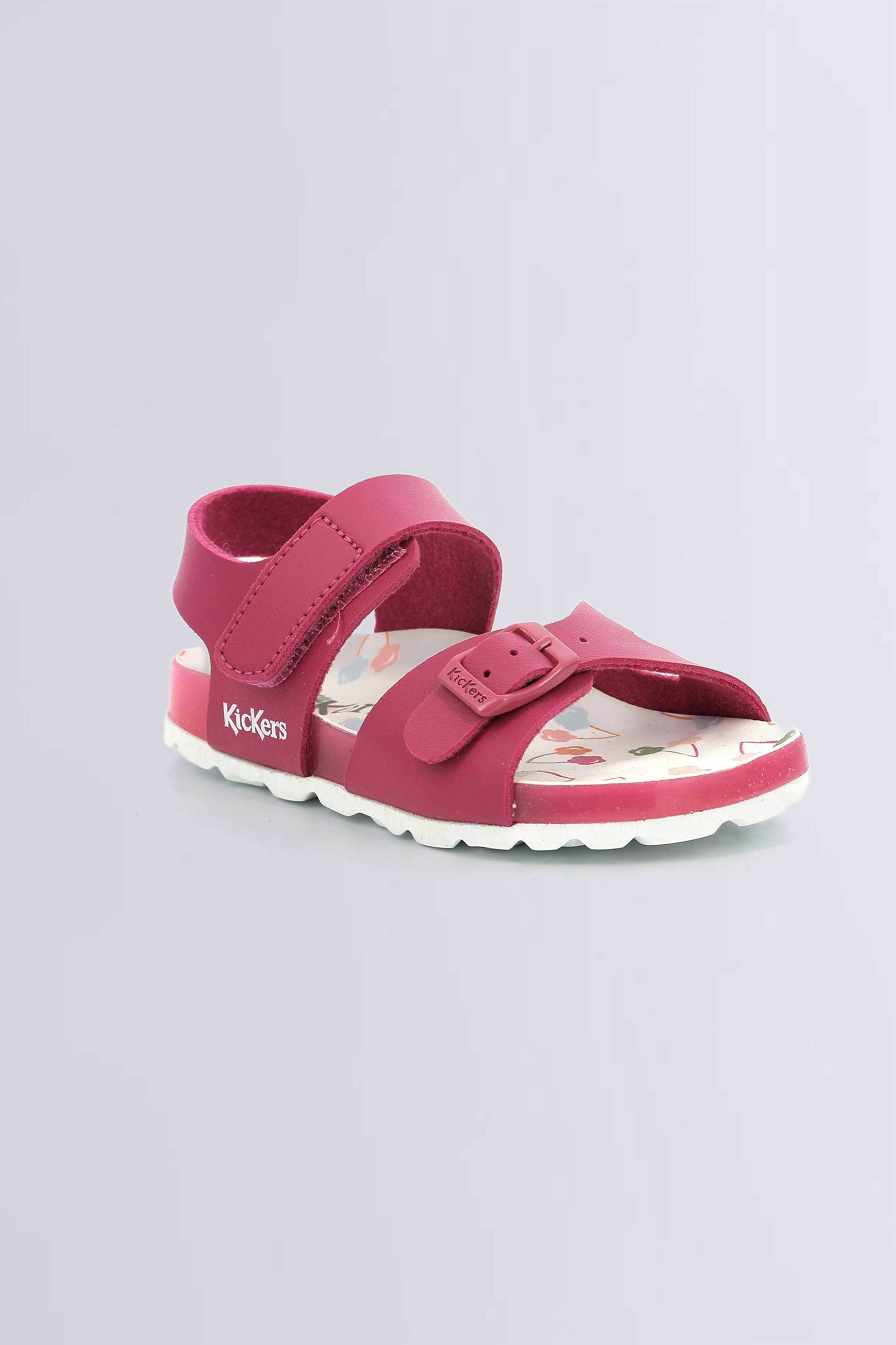 Kickers βρεφικά σανδάλια με λογότυπο "Sunkro" (26-27) - 858549-30 Φούξια φωτογραφία