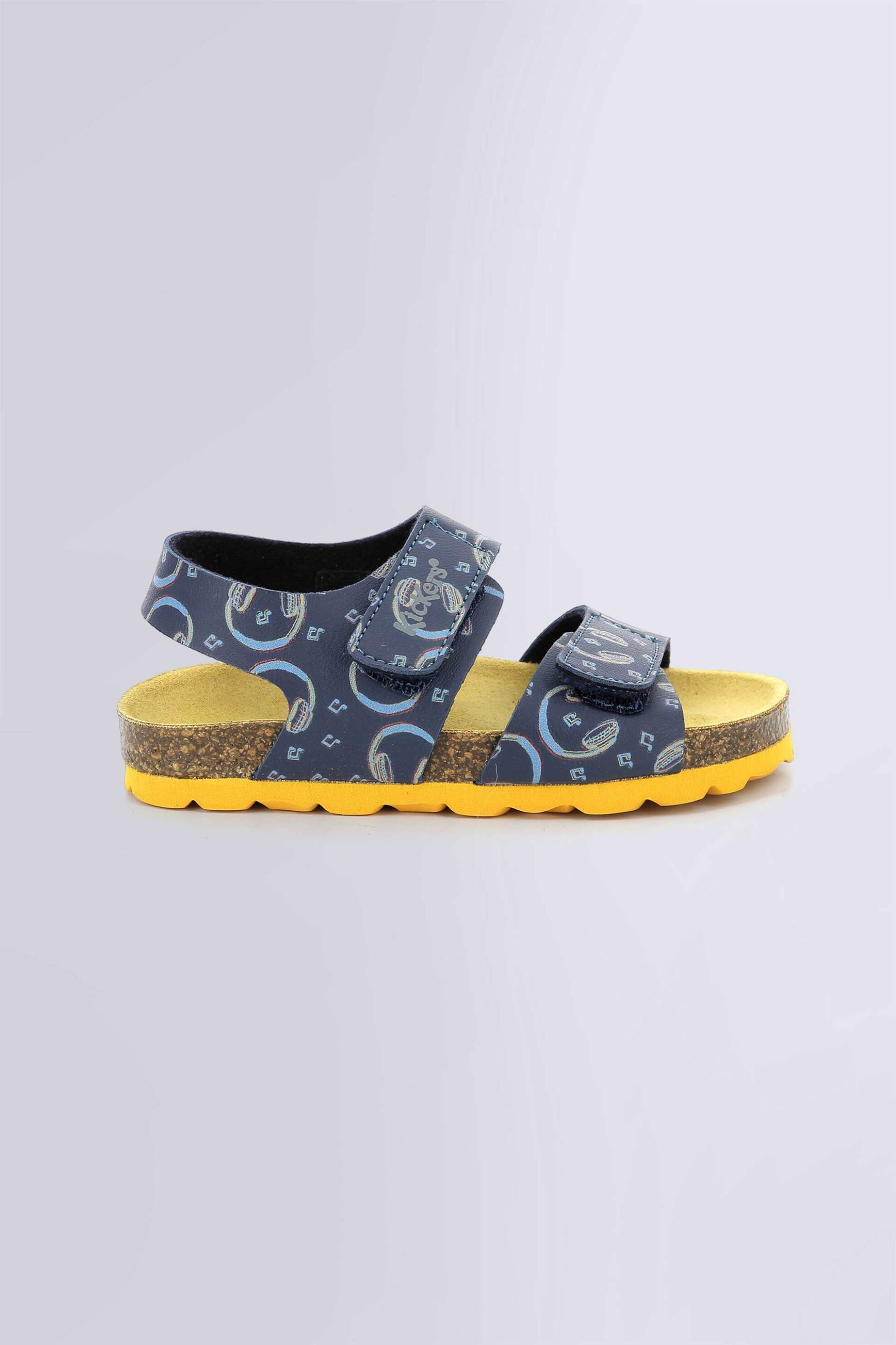 KICKERS Kickers παιδικά σανδάλια με all-over print "Summerkro" (28-34) - 895457-30 Μπλε Σκούρο