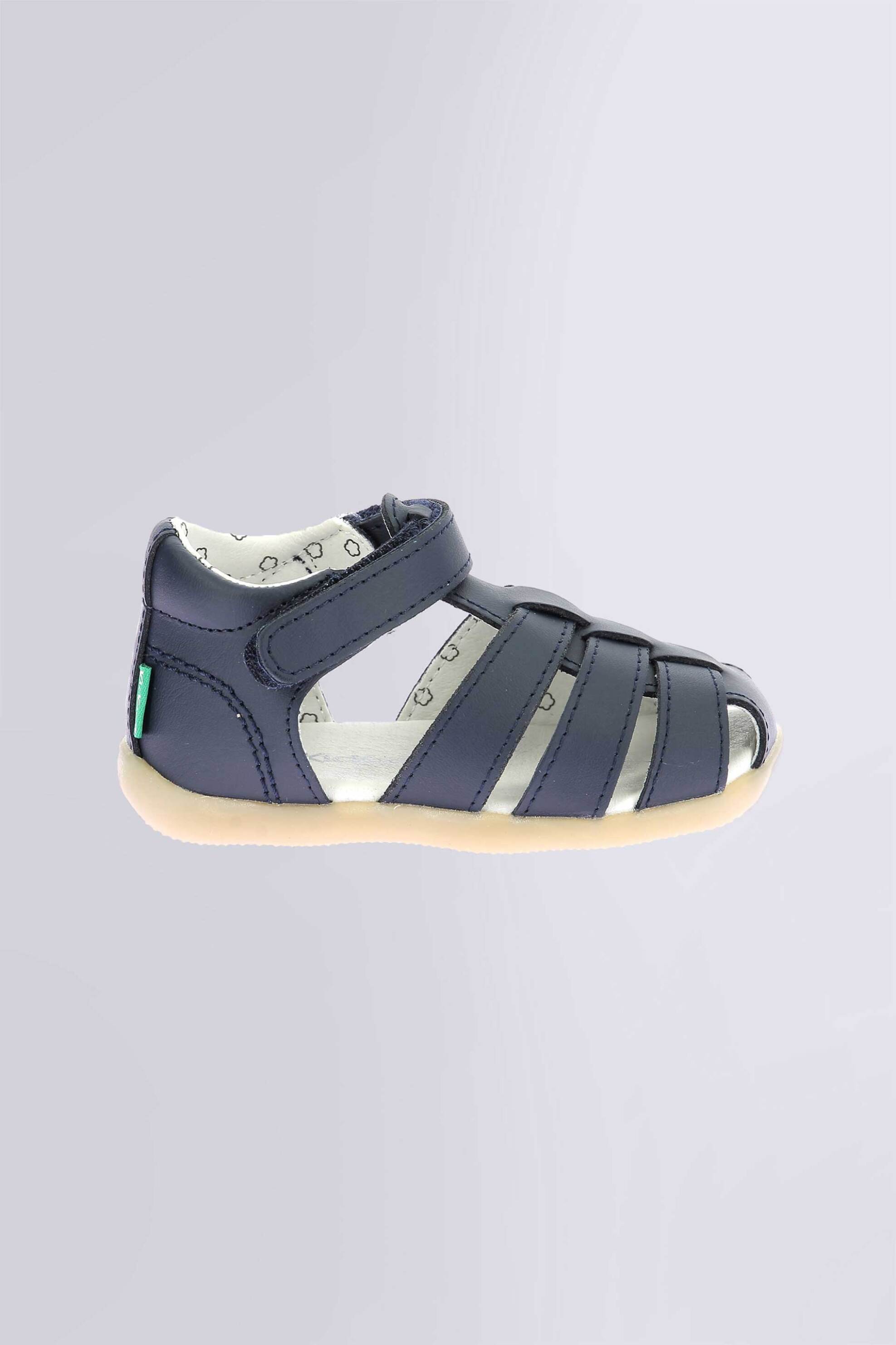 KICKERS Kickers βρεφικά δερμάτινα πέδιλα "Bigflo-C" (20-25) - 962450-10 Σκούρο Μπλε