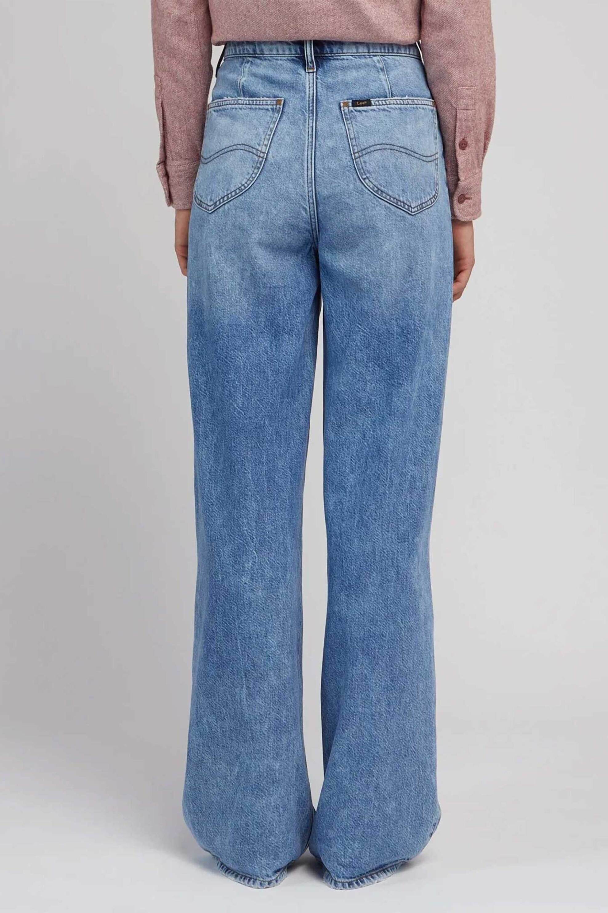 Lee® γυναικείο ψηλόμεσο τζιν παντελόνι πεντάτσεπο Wide Leg "Stella" - 112346641 Denim Blue φωτογραφία