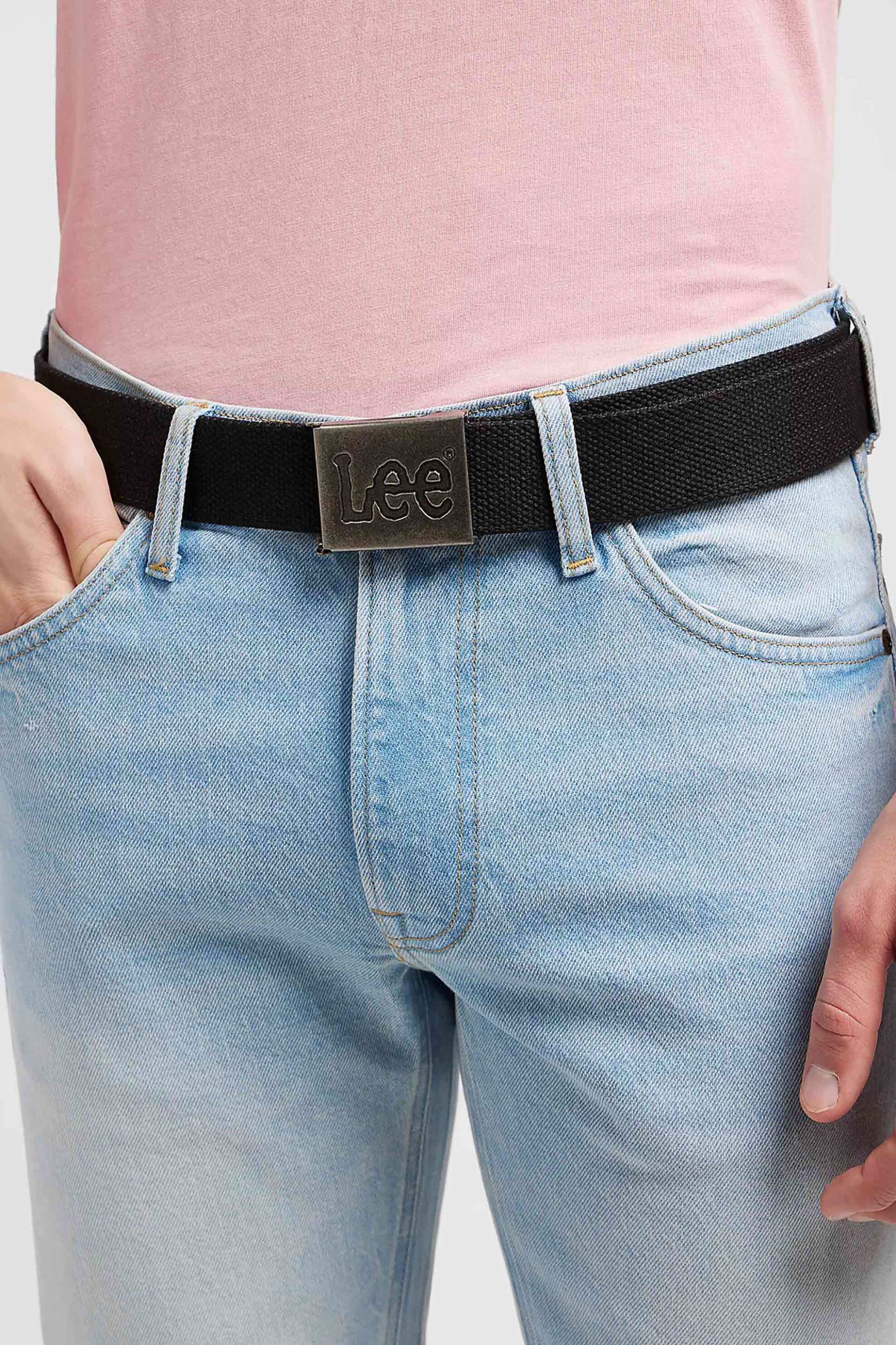 LEE Lee® ανδρική ζώνη με μεταλλική αγκράφα με λογότυπο - 112351287 Μαύρο