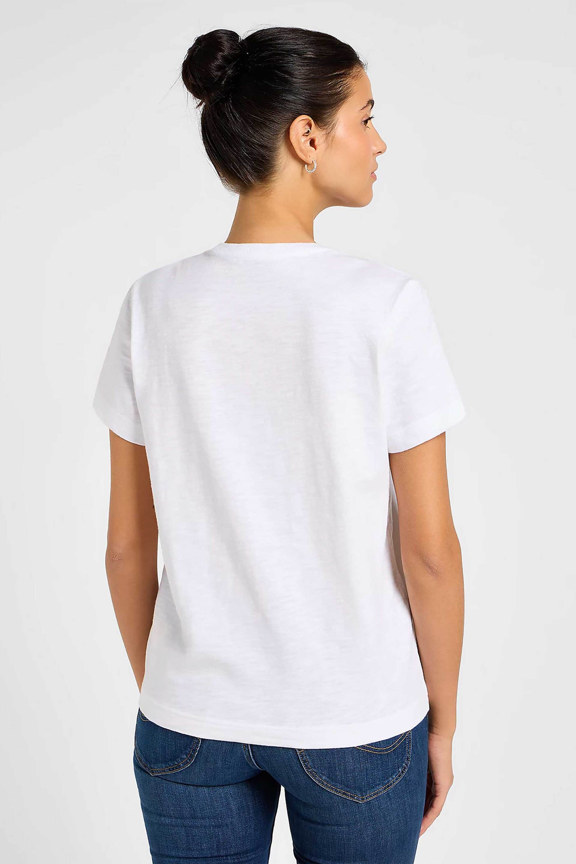 Lee Γυναικείο T-Shirt Regular Fit - 112355195-** Λευκό